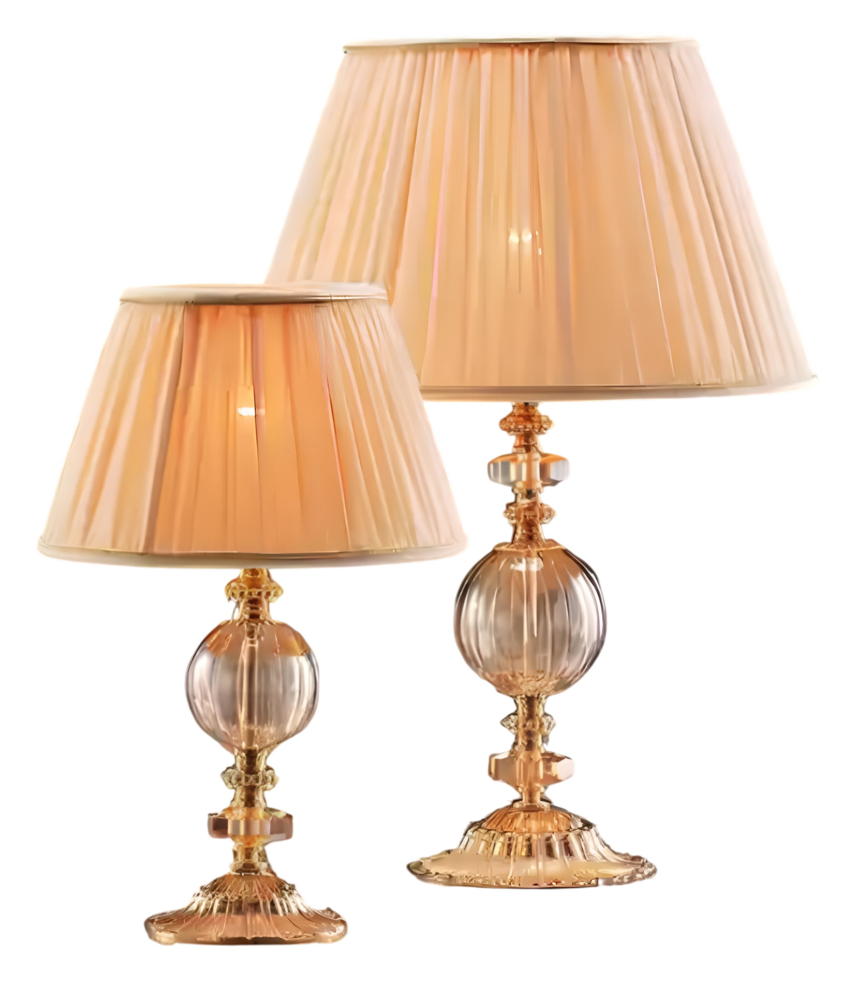 Xlmoebel Nachttischlampe Elegante Tischleuchte aus Kristall mit luxuriösem Design, Hergestellt in Europa