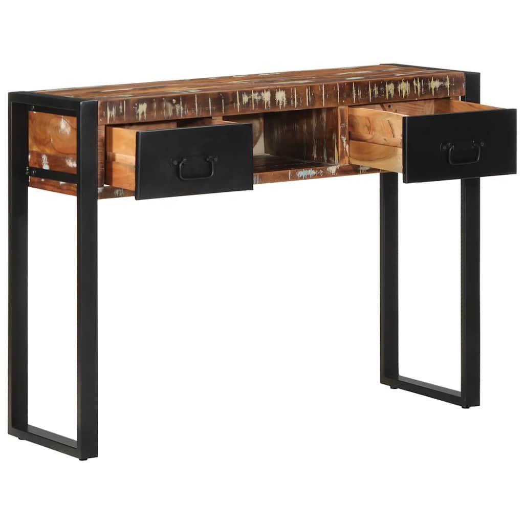 vidaXL Konsolentisch Konsolentisch Mehrfarbig 100x35x75 cm Massivholz Altholz (1-St)