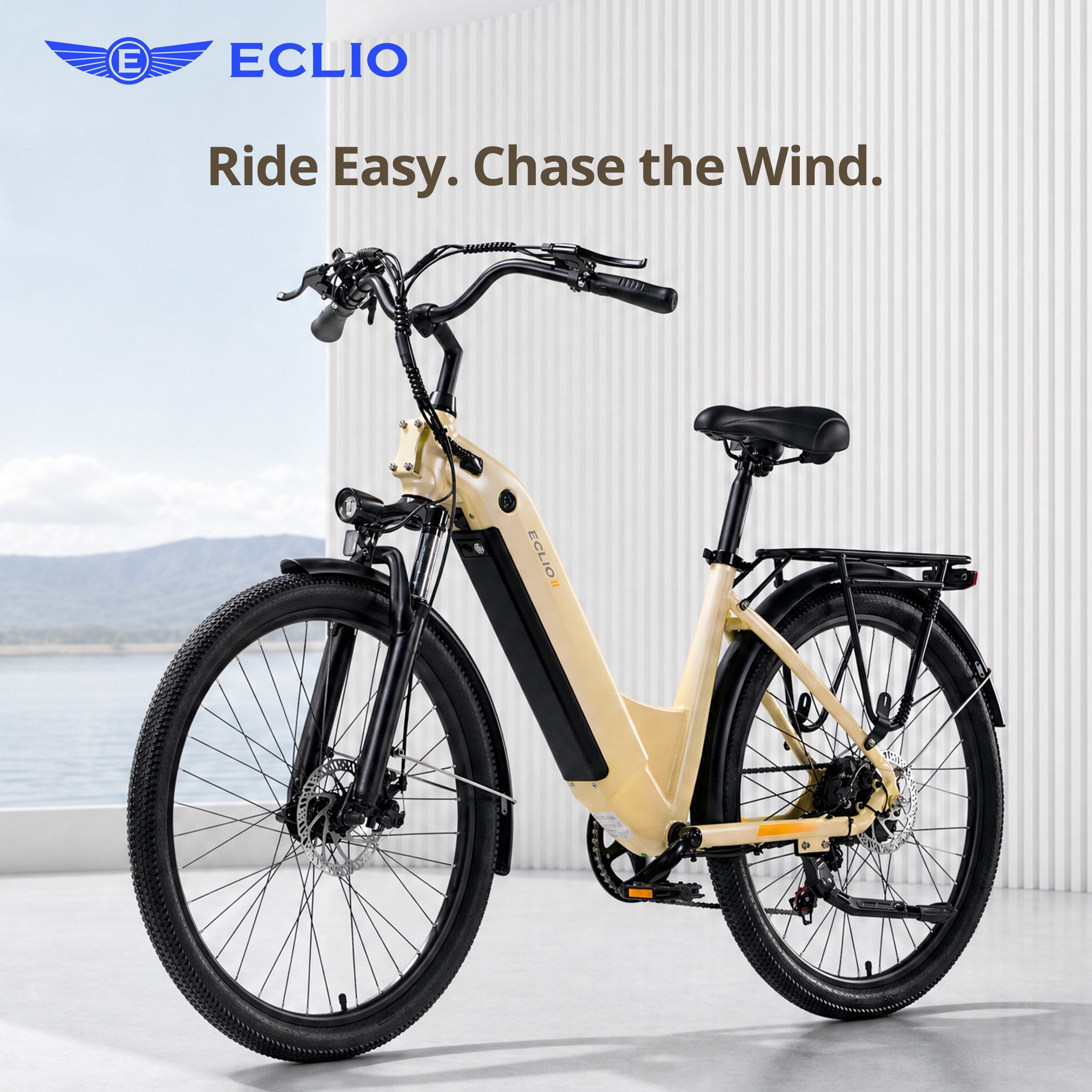 Vankel E-Bike Cityrad e bike für herren 26 zoll 18.2AH 36V 655WH damen 120km Elektrofahrrad, Kettenschaltung, Heckmotor, 655 Wh, (Beleuchtungsset mit Batterieladegerät, Batterieschlüssel, Werkzeug), Komfortables Stadtrad mit Scheibenbremsen & 26" Bereifung für Pendler