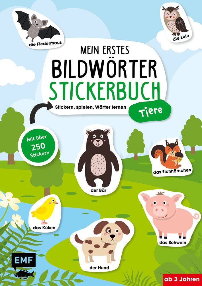Mein erstes Bildwörter-Stickerbuch – Tiere Stickern, spielen, Wörter l / diverse, Stickern, spielen, Wörter lernen mit über 250 wiederablösbaren Stickern, X