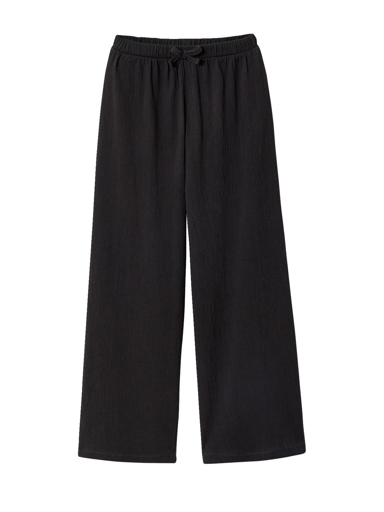 Leggings Weite Mädchen Hose mit Crinkle-Effekt, Dehnbund