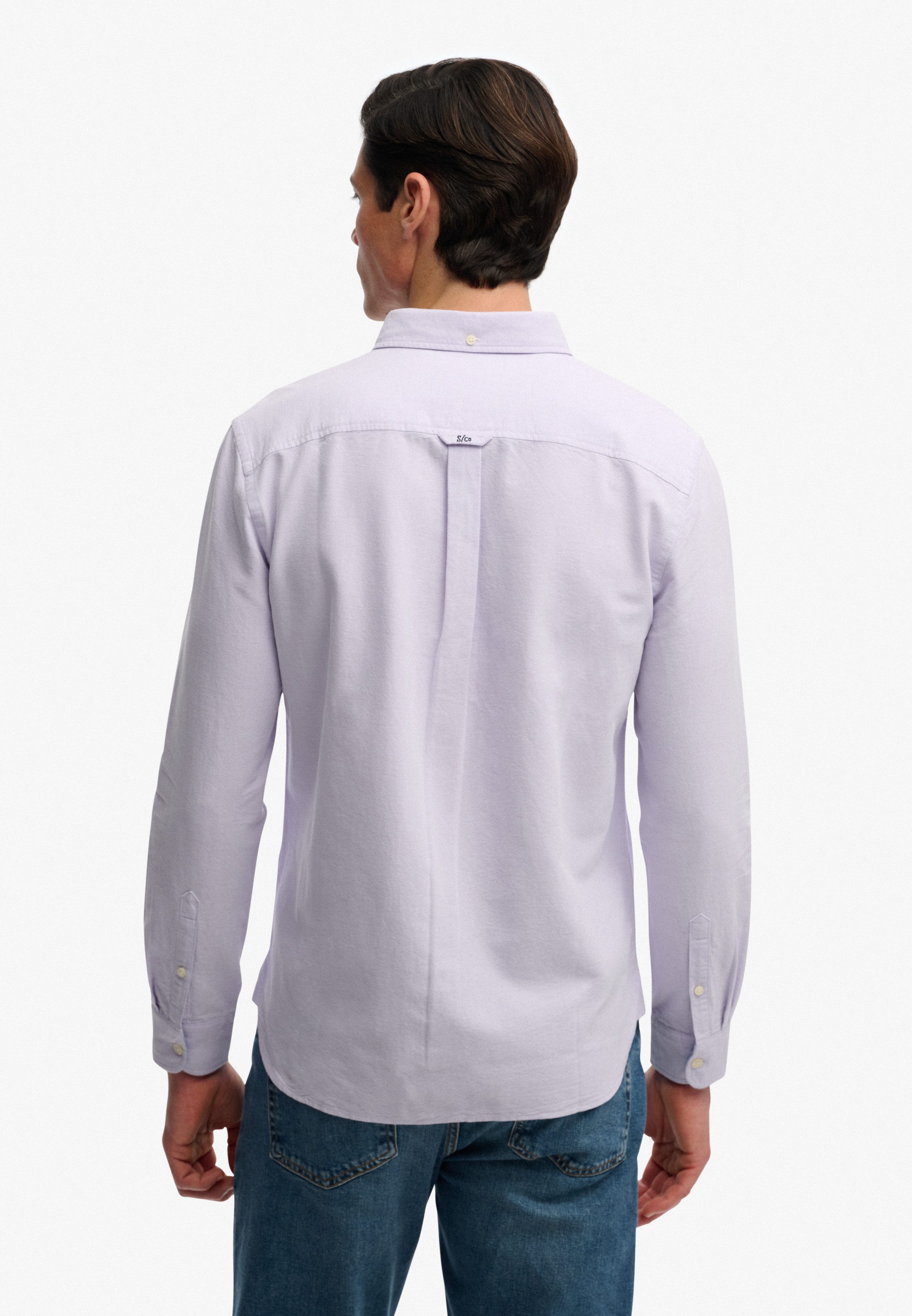 Superdry Langarmhemd PREPPY OXFORD L/S SHIRT Baumwolle, regular fit