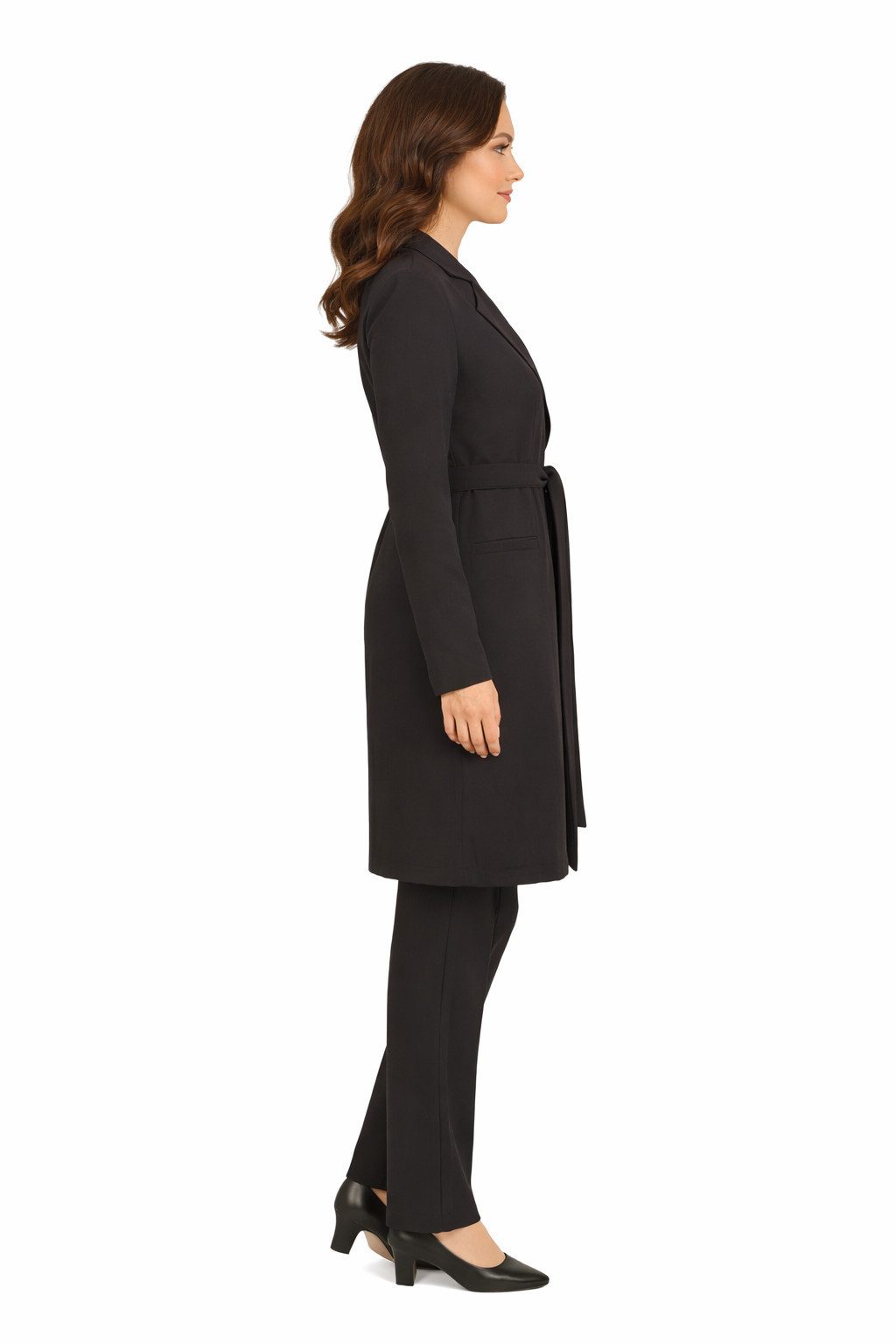 Modavitrini Hosenanzug Damen Zweiteiler Longblazer mit Hose elegant Modest