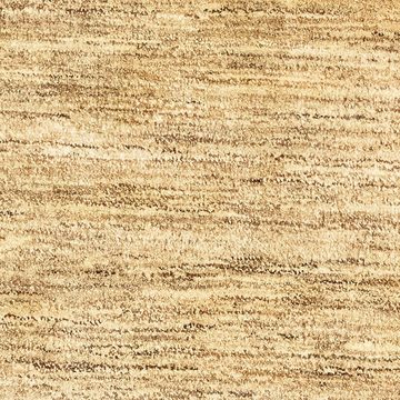 Wollteppich Gabbeh - Indus - 99 x 64 cm - hellbraun, morgenland, rechteckig, Höhe: 18 mm, Wohnzimmer, Handgeknüpft, Einzelstück mit Zertifikat