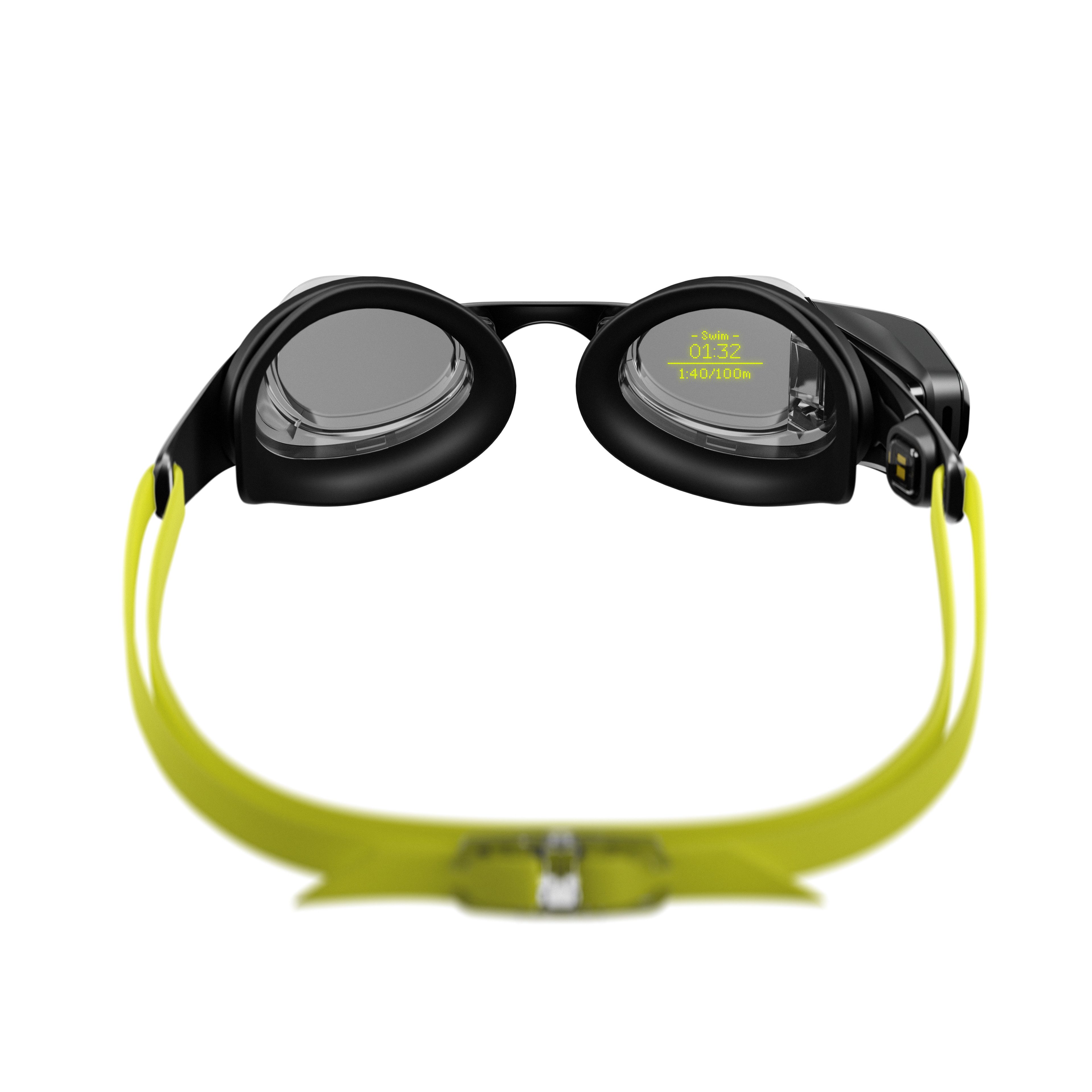 Form Schwimmbrille Form Smart Swim 2, (1-St), Patentiertes Augmented-Reality-Display, Anti Beschlag Beschichtung