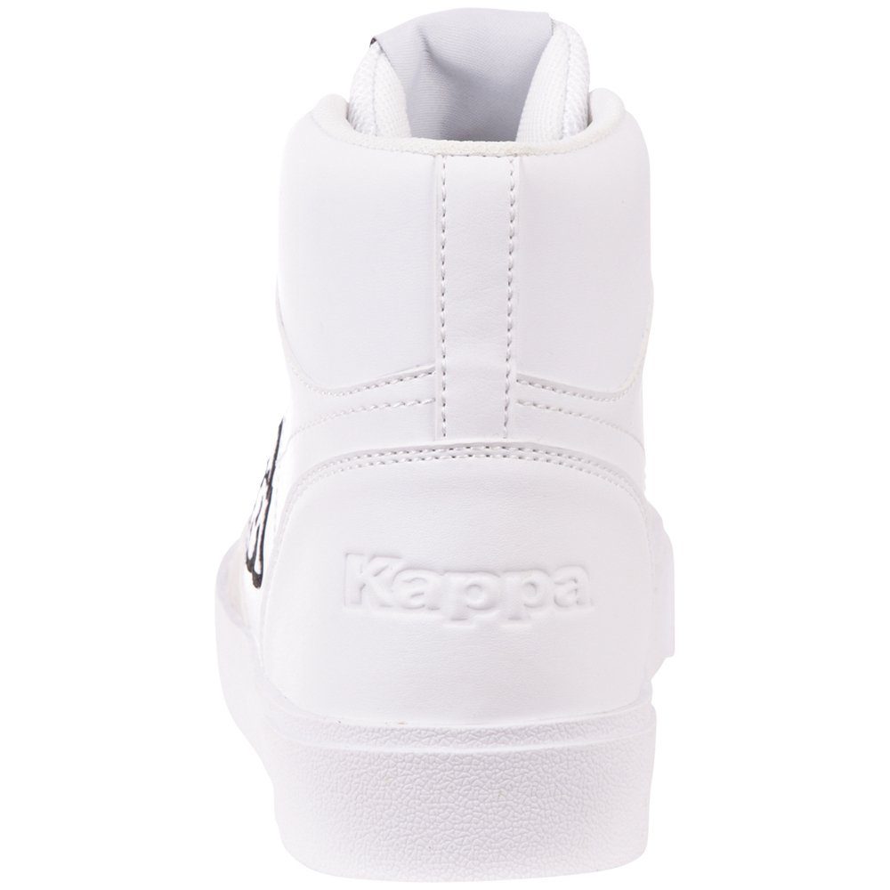 Kappa Sneaker im angesagten Mid-Cut white-black