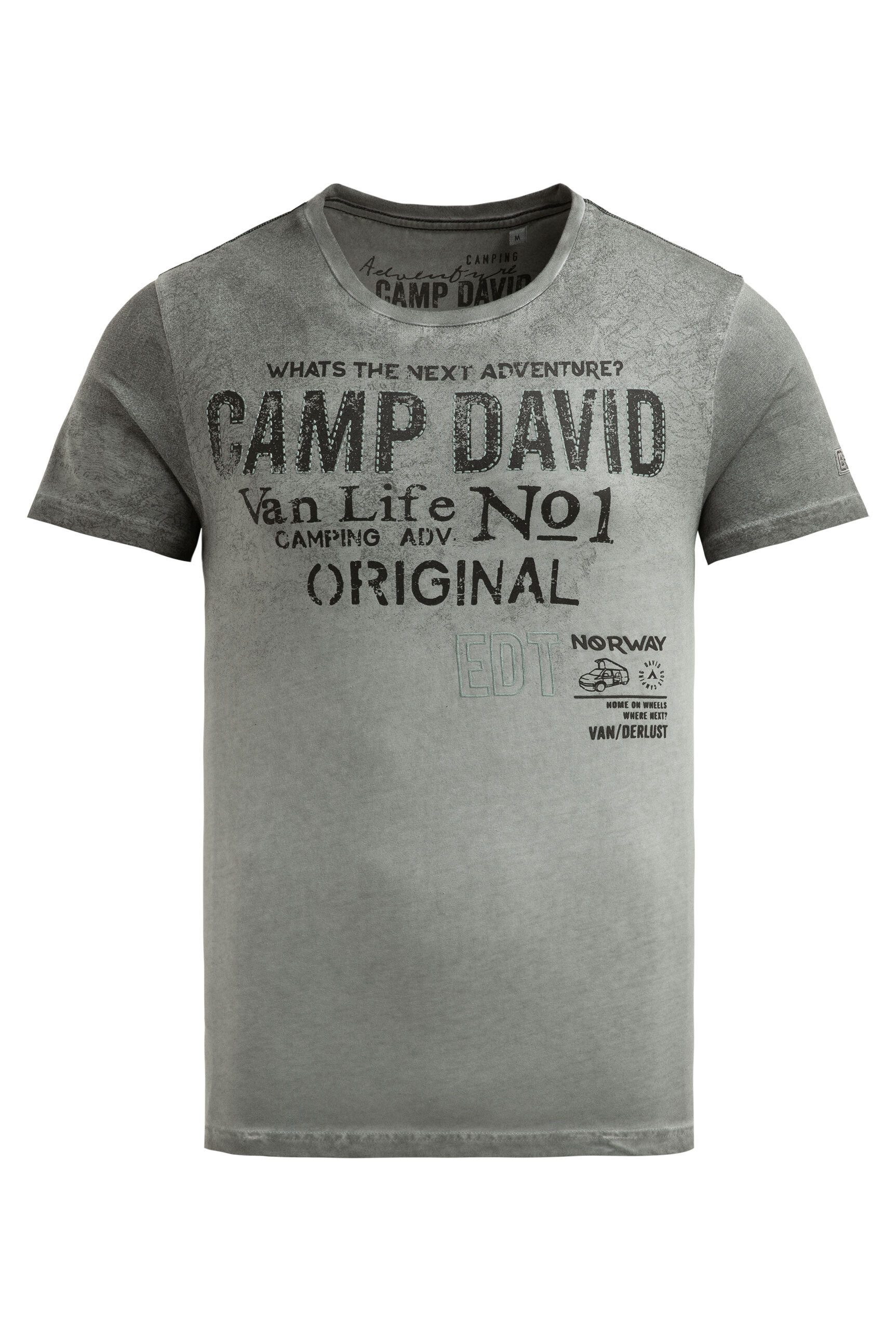 CAMP DAVID Rundhalsshirt aus Baumwolle