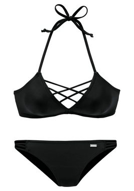Venice Beach Triangel-Bikini mit Zierschnürungen