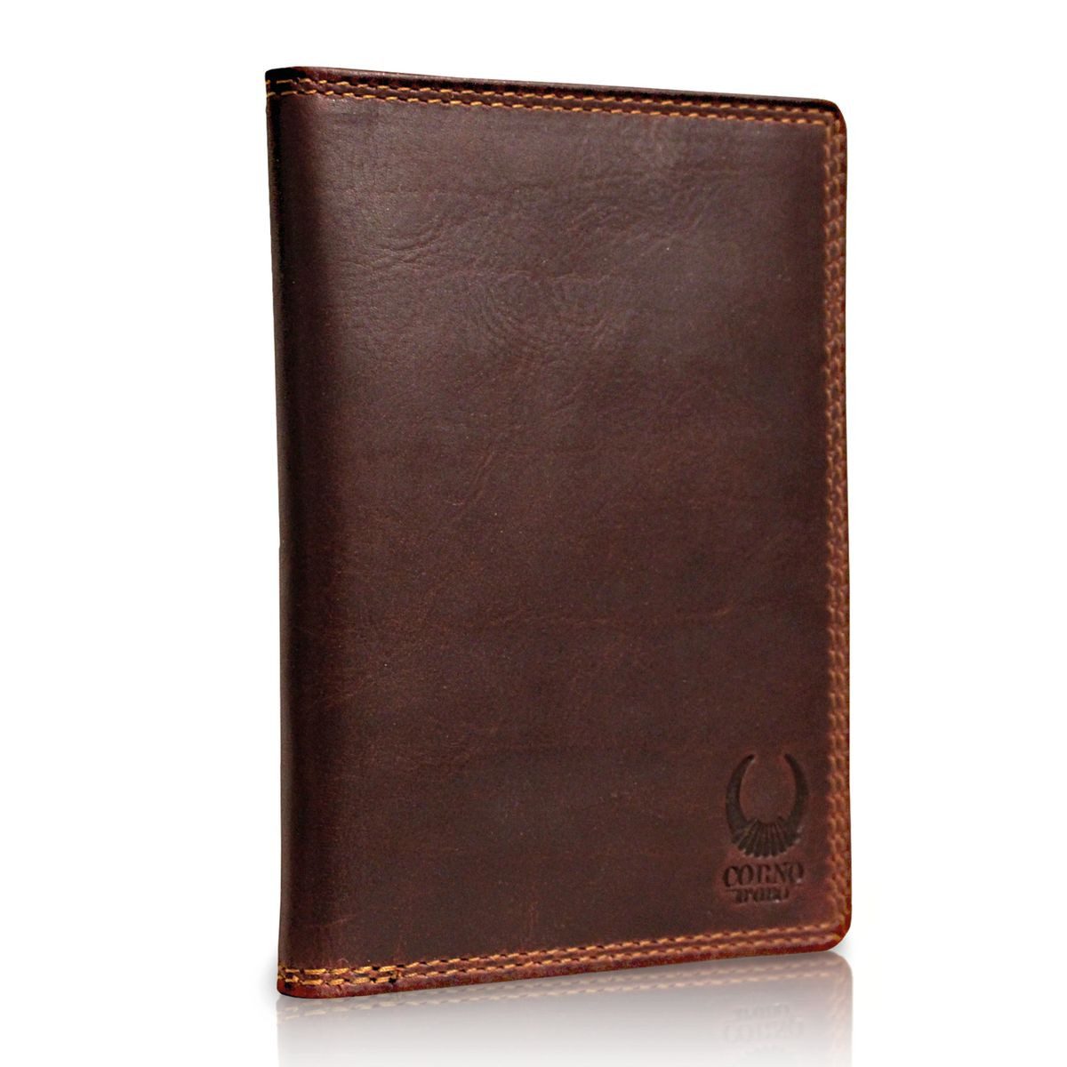 Corno d´Oro Kartenetui Reisepass Hülle Leder HANDMADE Etui mit RFID Schutz Organizer, Handmade, RFID Schutz, mit Geschenkkarton