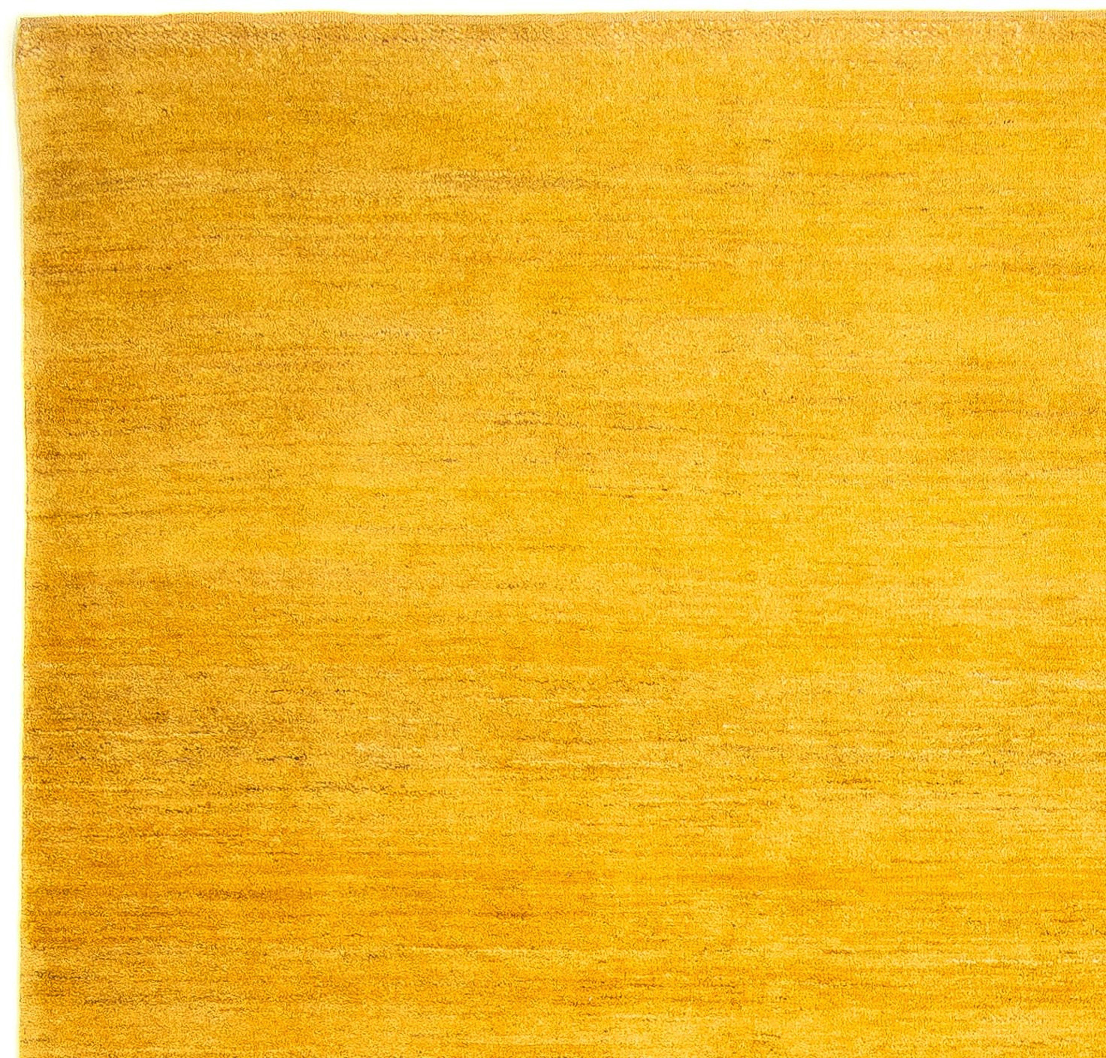 Gabbeh - Einzelstück Zertifikat 344 cm Höhe: 246 gold, mm, - Handgeknüpft, x rechteckig, Wohnzimmer, Perser 18 mit morgenland, - Wollteppich