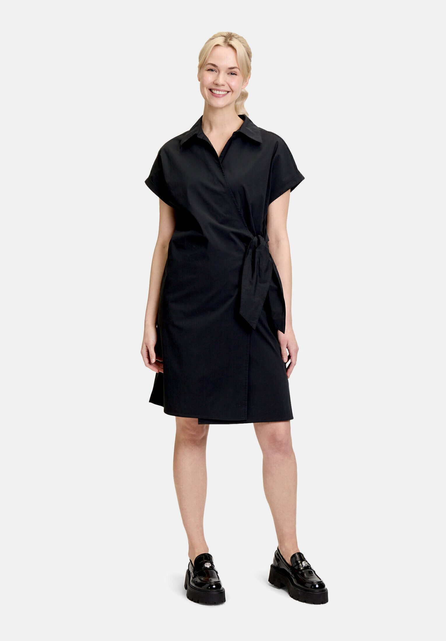 Cartoon Wickelkleid Damen mit Taschen Form