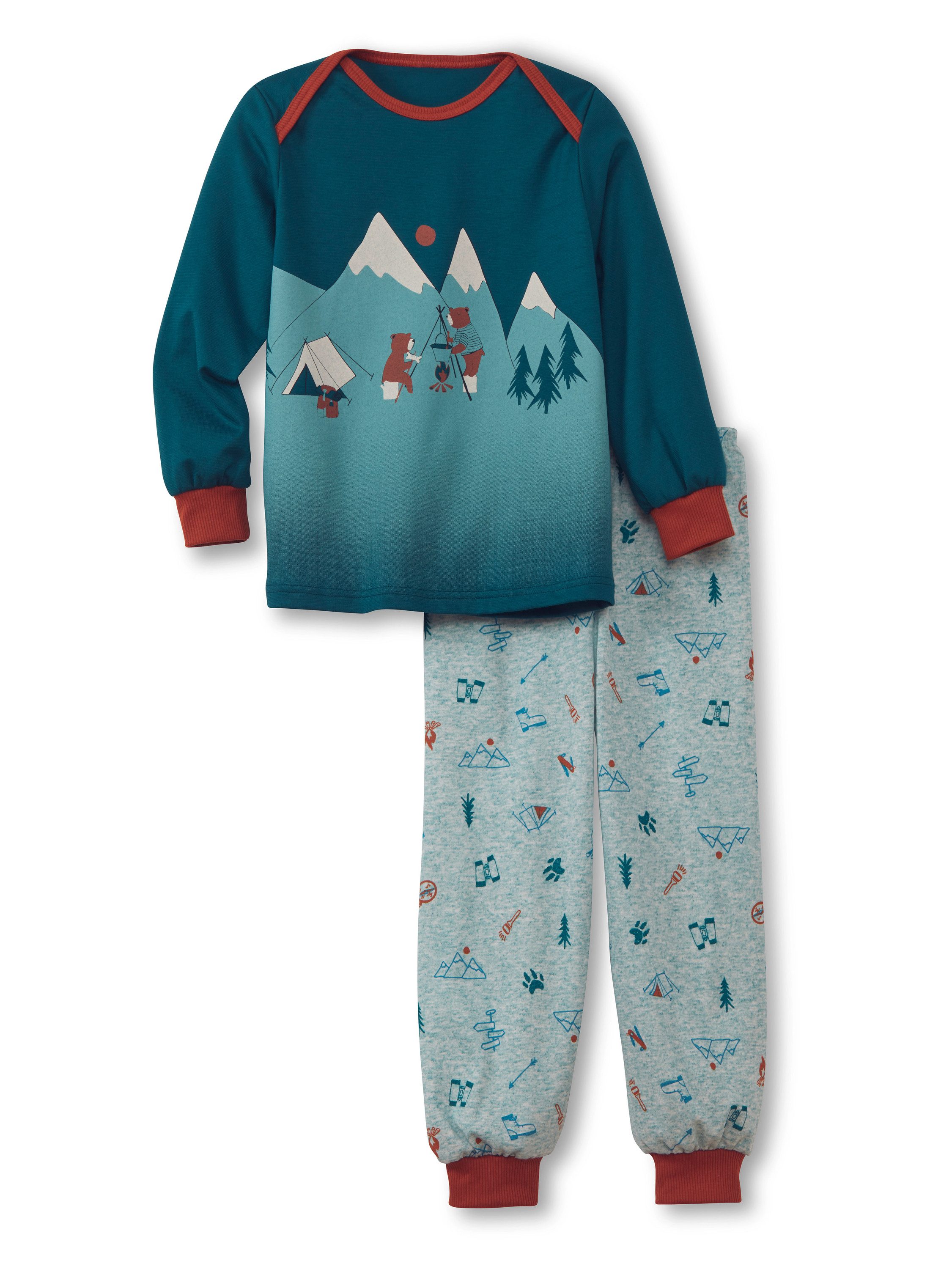 CALIDA Capri-Pyjama Scout Kinder (2 tlg) weich, atmungsaktiv, komfortabel
