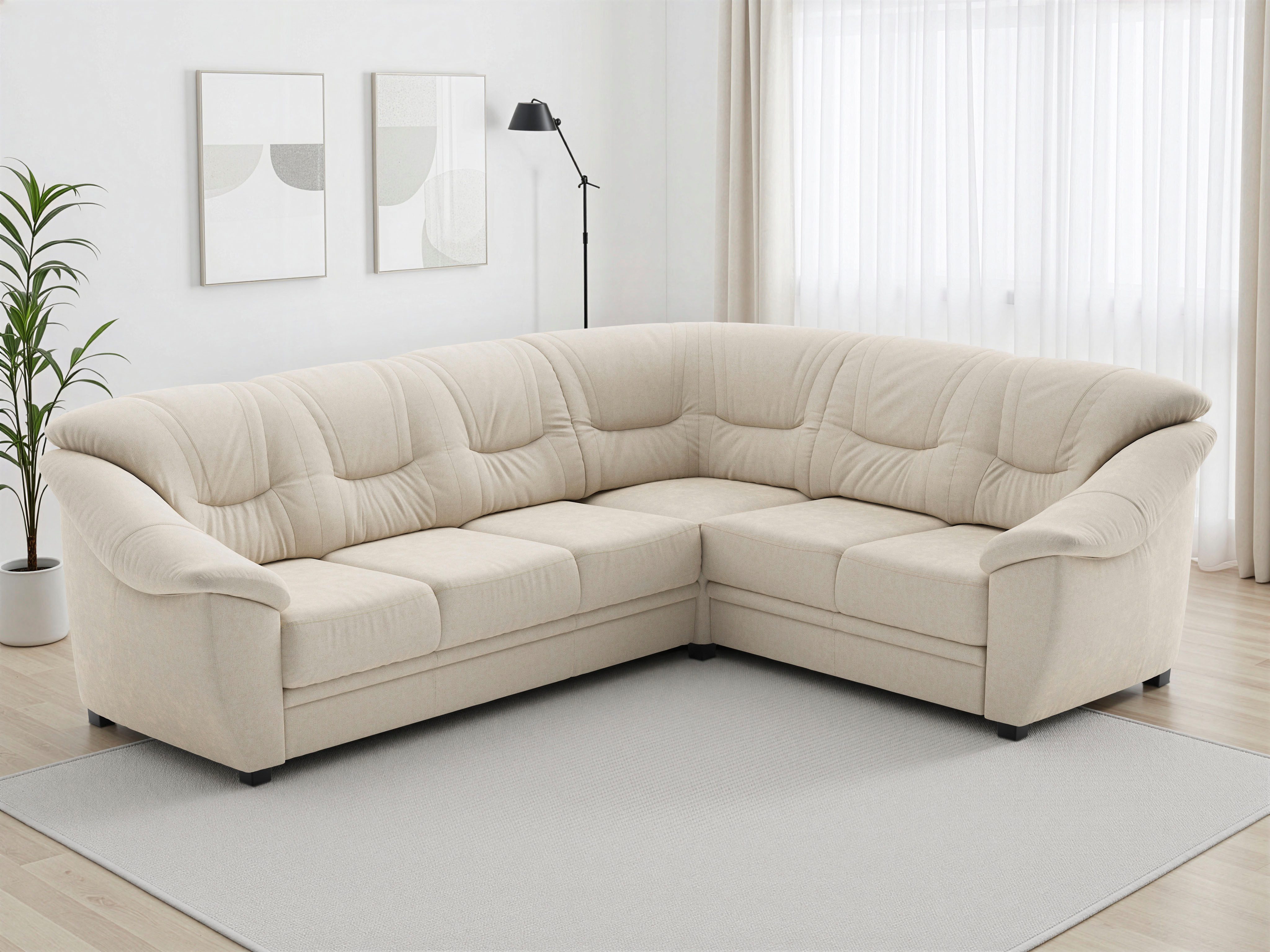 sit&more Ecksofa Savona, mit Federkern, optional mit Bettfunktion