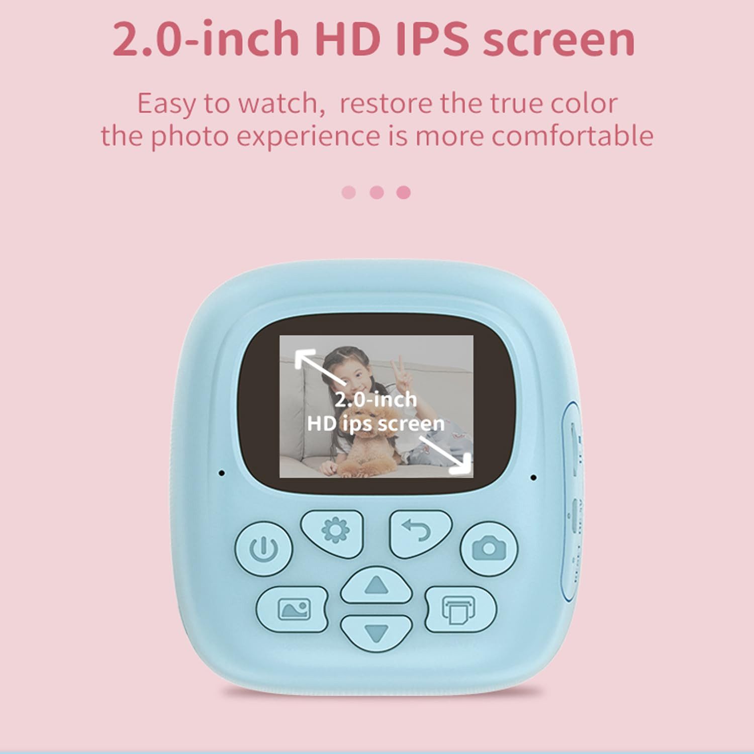 ZEUOPQ Spielzeug-Kamera Kinder Kamera,2.0-Zoll,32GB,10Rollen Fotopapier,180 günstig online kaufen