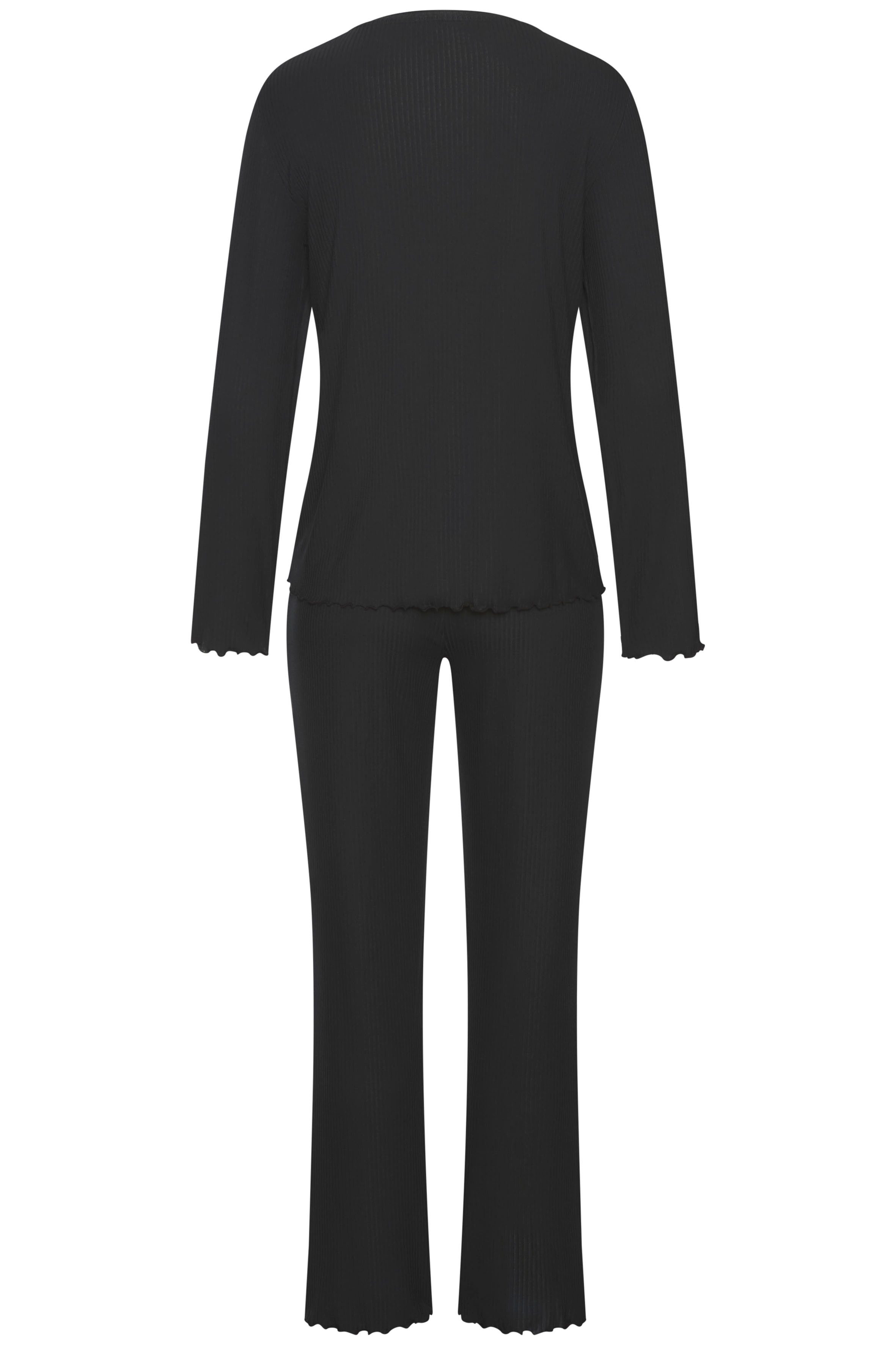Vivance Dreams by Lascana Pyjama (Set, 2 tlg) mit Babylock-Saum