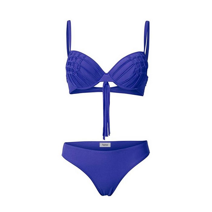 Heine Bügel-Bikini Heine Damen Softcup-Bikini blau