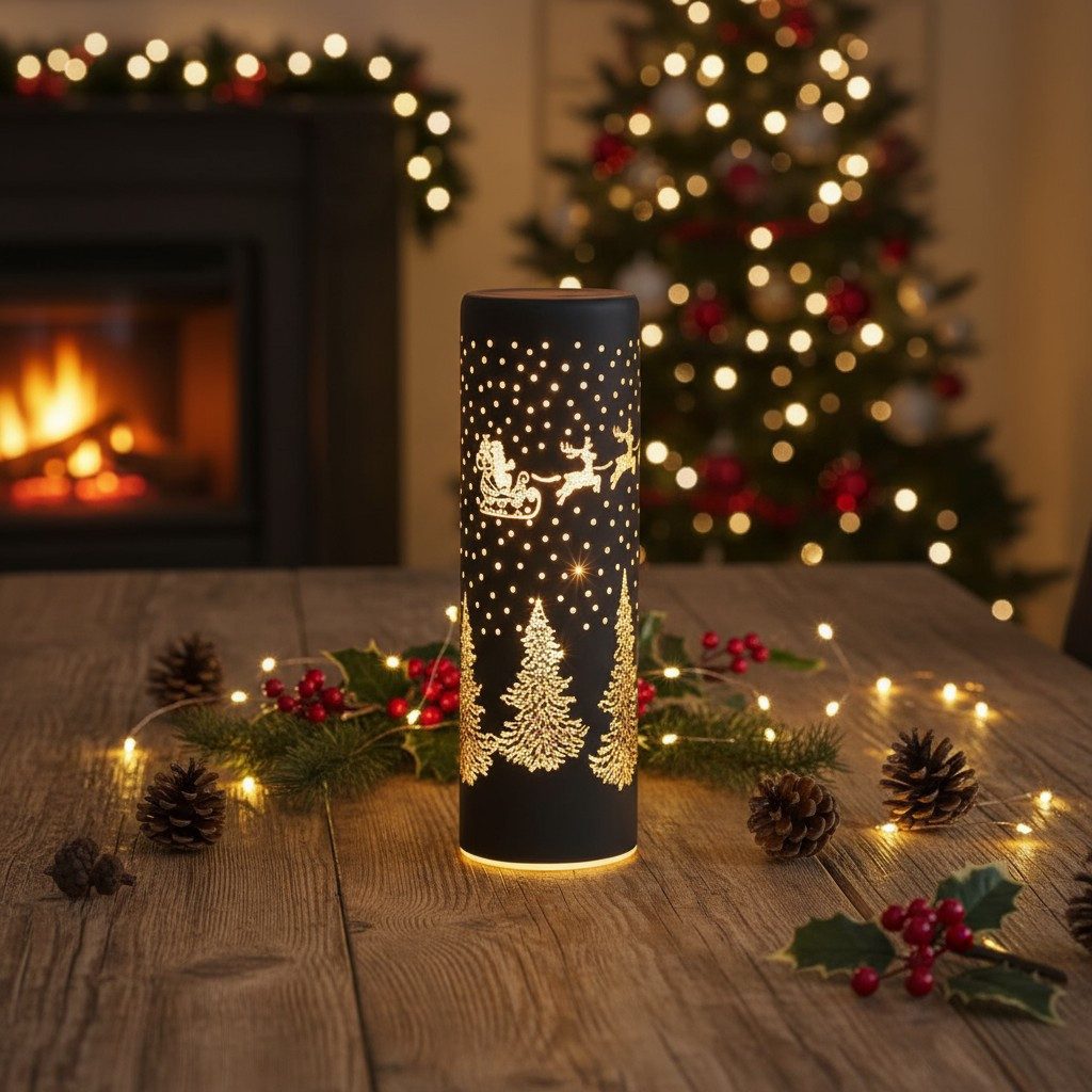 Smart Garden Weihnachtsszene WonderLight – Glaslaterne mit warmweißen LEDs, günstig online kaufen