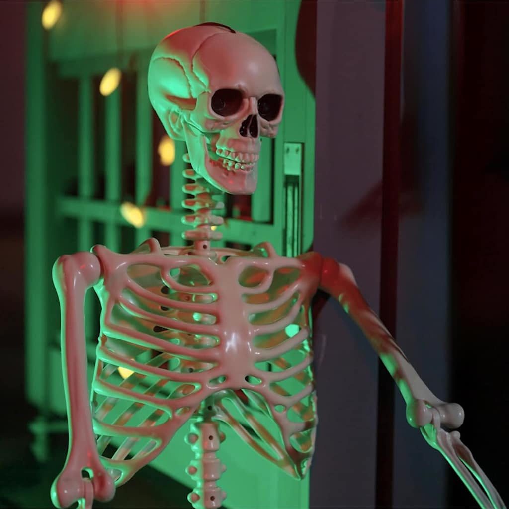 vidaXL Weihnachtsfigur Halloween-Skelett 2 pcs Weiß günstig online kaufen