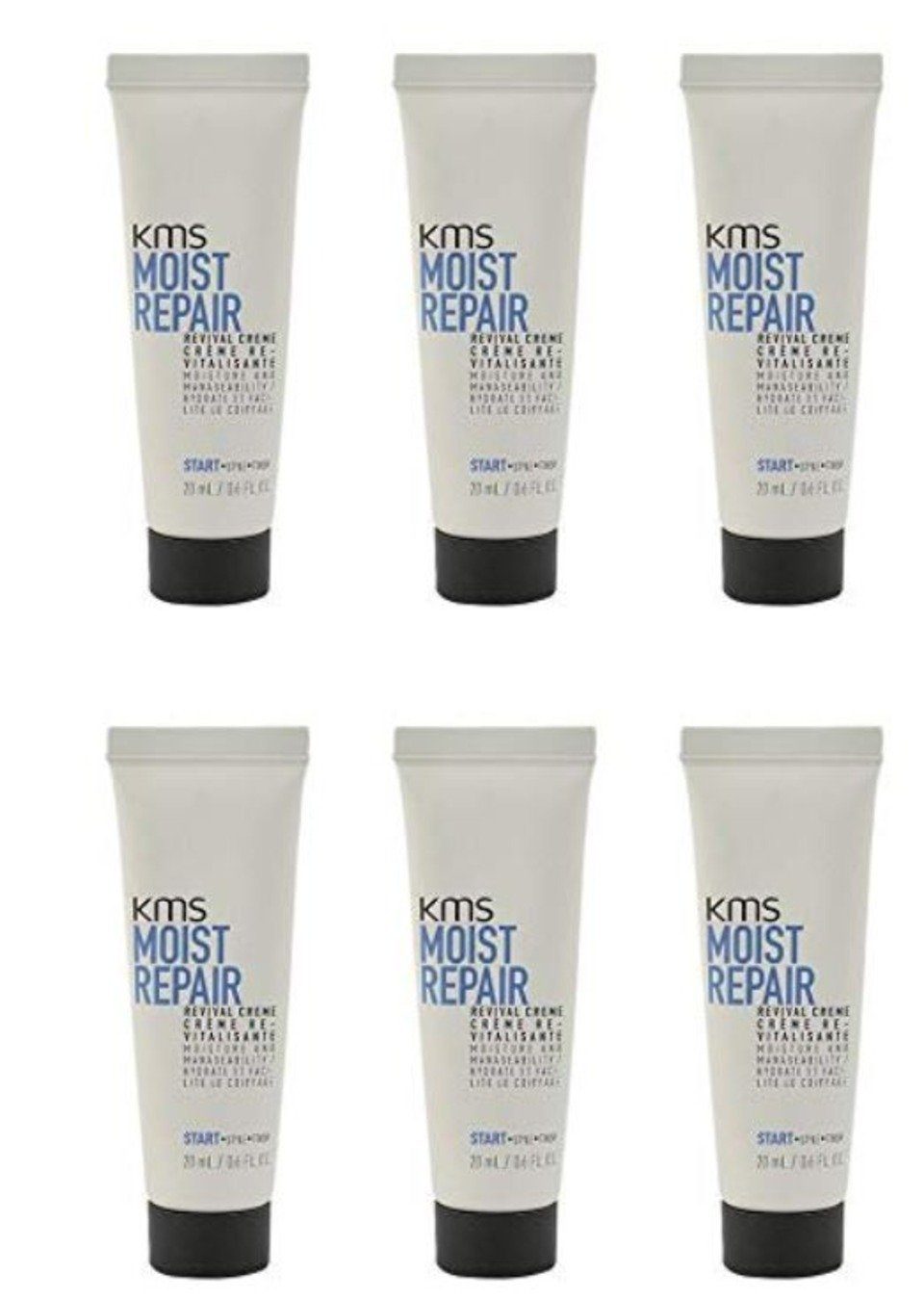 KMS Haarcreme KMS Moistrepair Revival Creme, Set, 6-tlg., 6 x 20 ml,  bändigt und verleiht Fülle