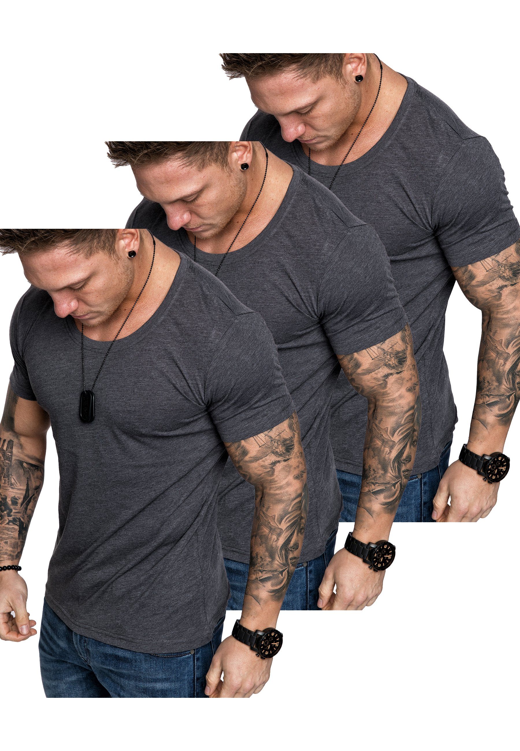 T-Shirt 3. LANCASTER 3er-Pack T-Shirts