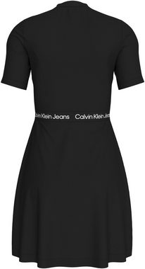 Calvin Klein Jeans Plus Skaterkleid PLUS TAPE MILANO SS DRESS in Großen Größen und mit Logoschriftzug