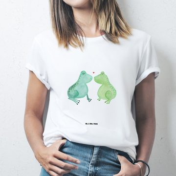 Mr. & Mrs. Panda T-Shirt Frosch Liebe - Weiß - Geschenk, Frauen, Shirt, Jubiläum, Verheiratet, (1-tlg)