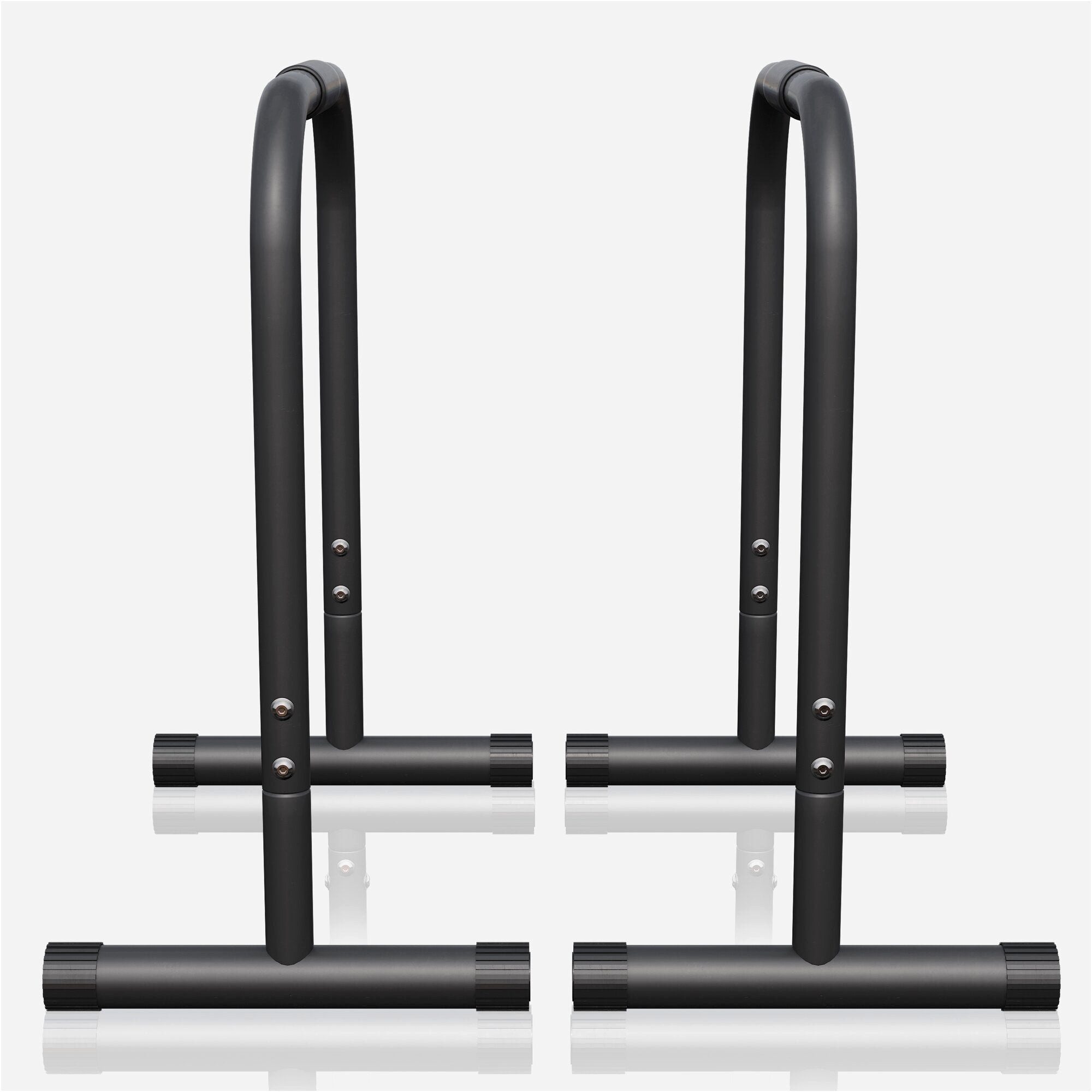GORILLA SPORTS Handstandtrainer Push-up Stand Bar Parallettes Schwarz/Rot/Blau (1-St)