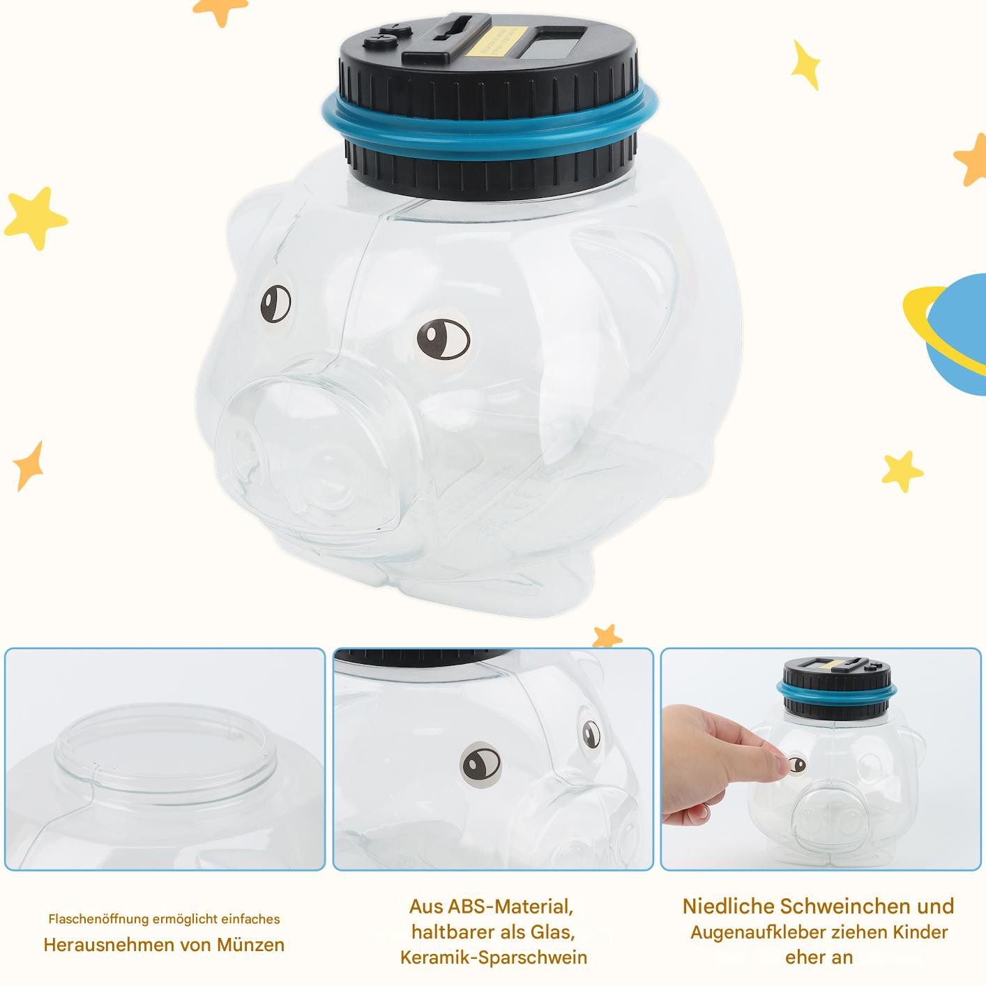 SinLaw Spardose Digitales Sparschwein mit Euro-Zählfunktion–inkl.süßer Stic günstig online kaufen