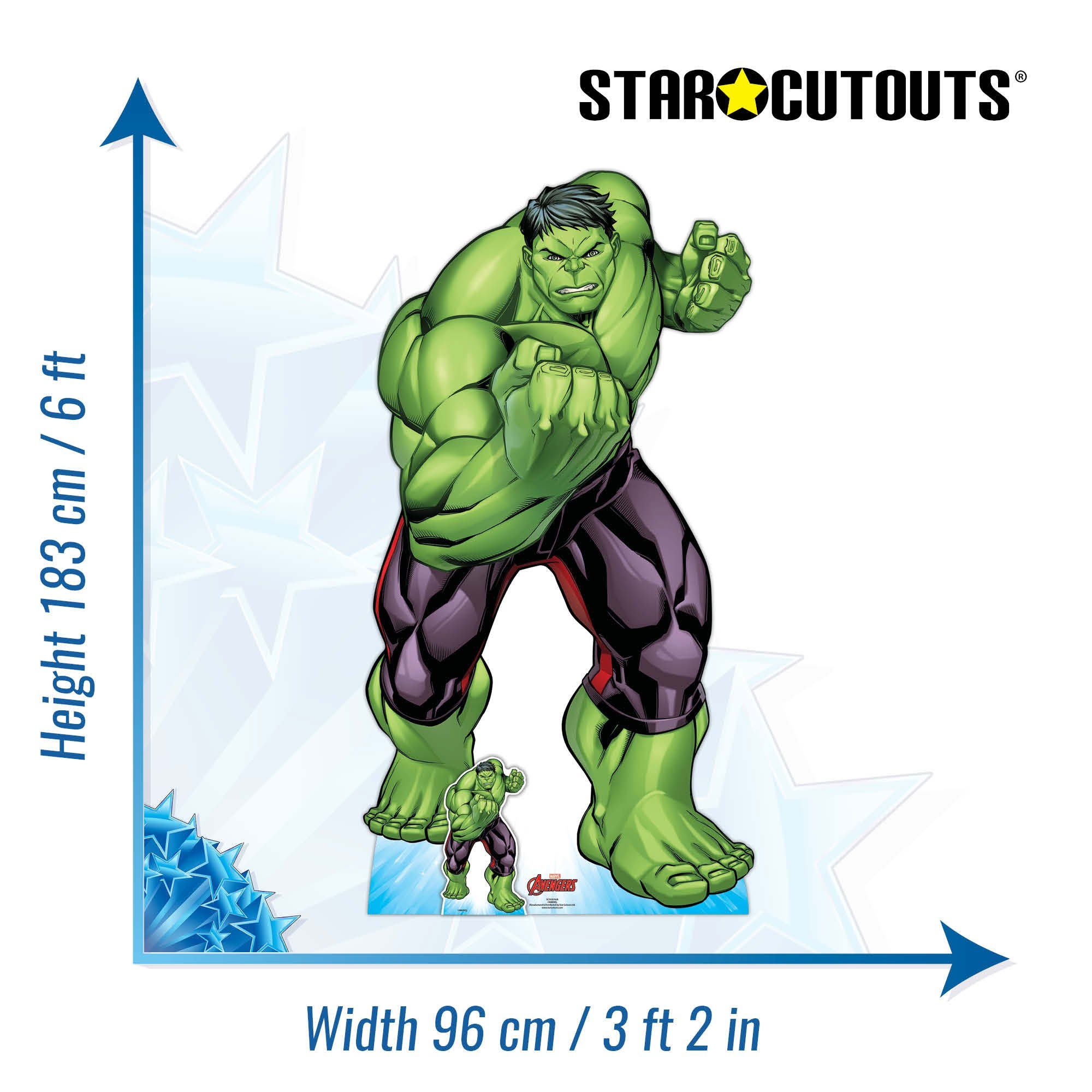 empireposter cm Standy Dekofigur Avengers - - - Hulk Pappaufsteller 96x183