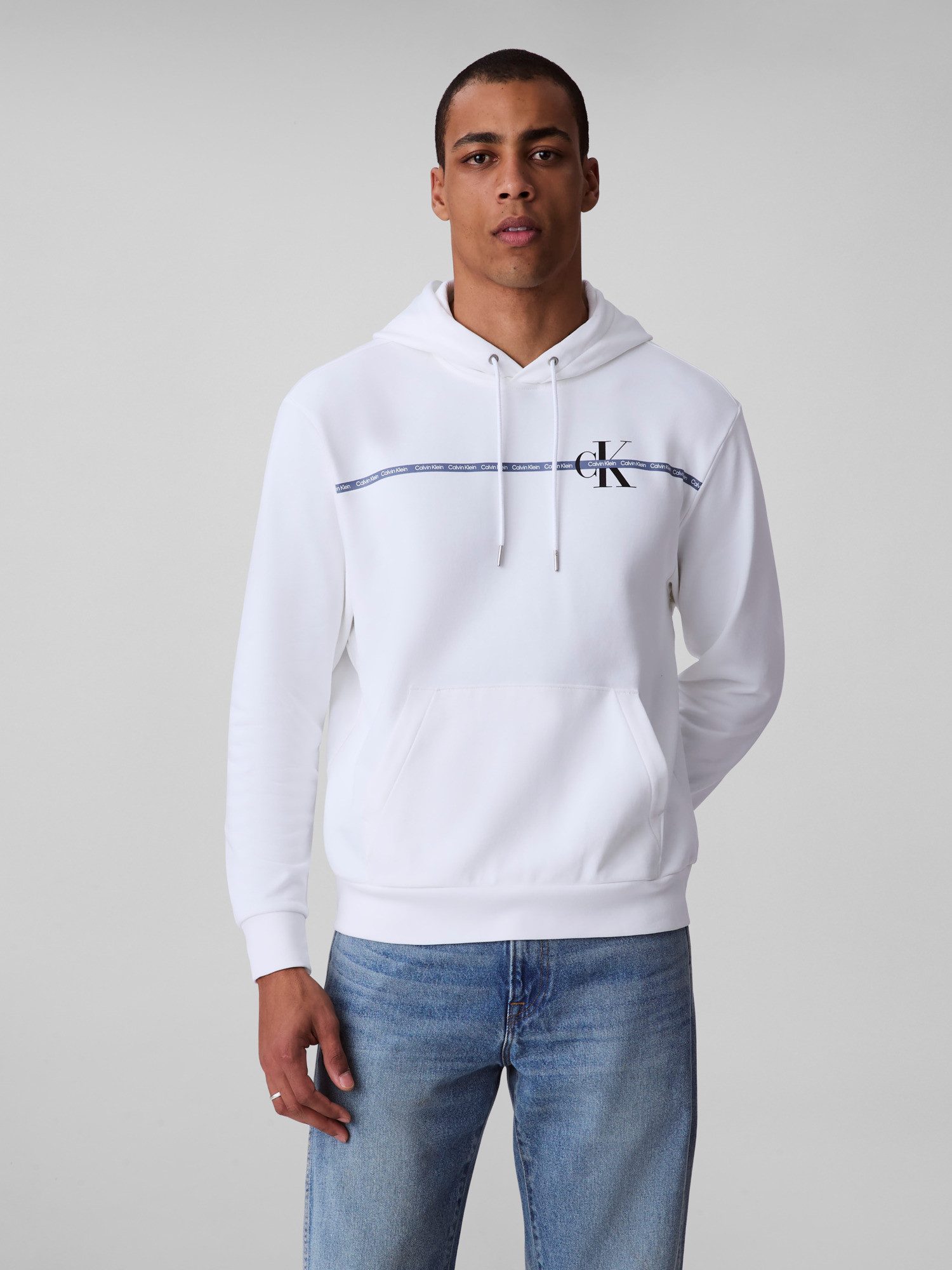 Calvin Klein Kapuzensweatshirt 400GSM TRRY SPRTSWR Mit Rundhalsausschnitt günstig online kaufen