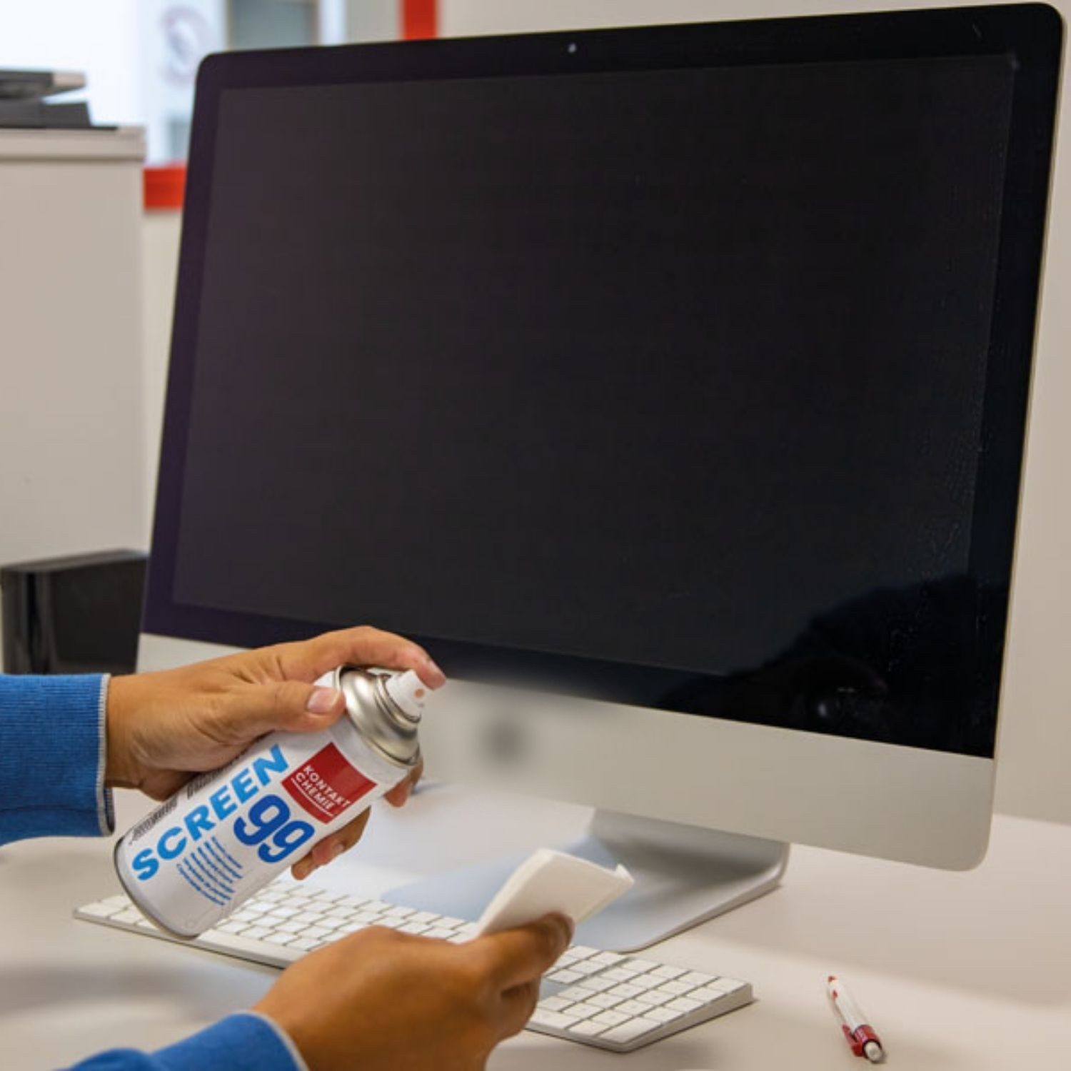 KONTAKT CHEMIE 6 Stück Glas-/ Bildschrimreiniger, SCREEN 99, je 200ml Reinigungsspray