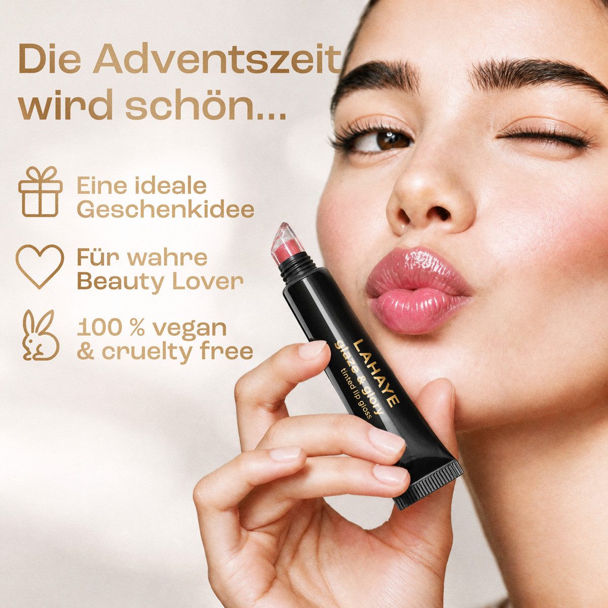 LAHAYE Adventskalender Beauty 2026 "beautifully you" Weiß (Set), 24 Beauty & Make-up Überraschungen – Bild 5 von 5