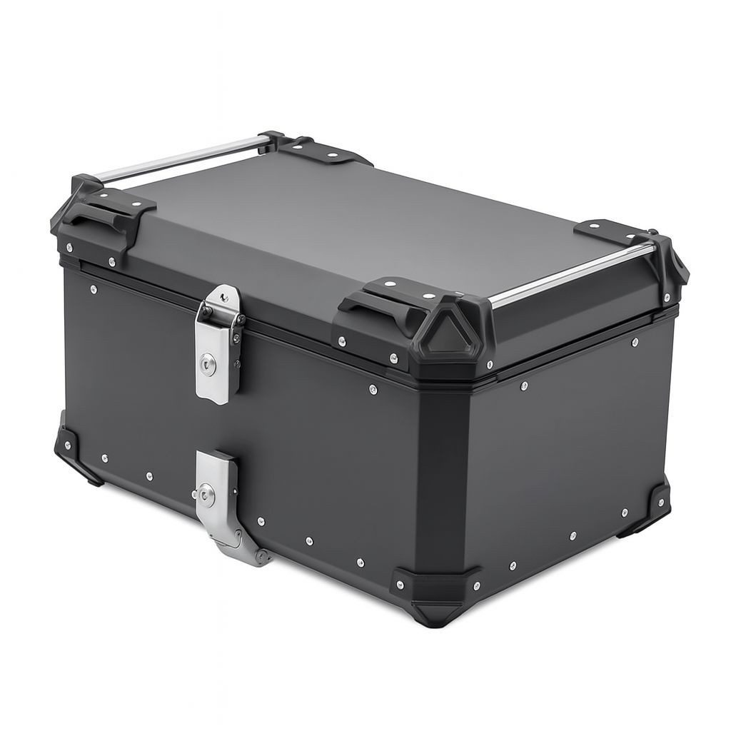 Topcase Motorrad Alu Top Case # XB65 Aluminium 65 Liter schwarz