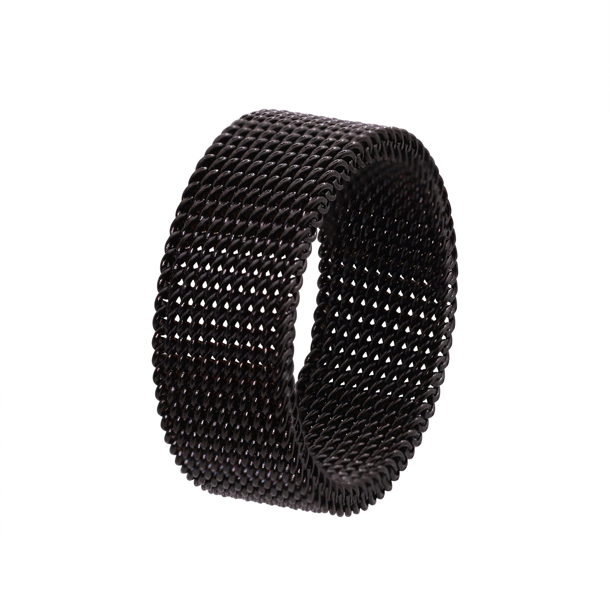 Heideman Fingerring Alexa schwarz farben (Ring, 1-tlg., inkl. Geschenkverpackung), flexibler Ring für Frauen