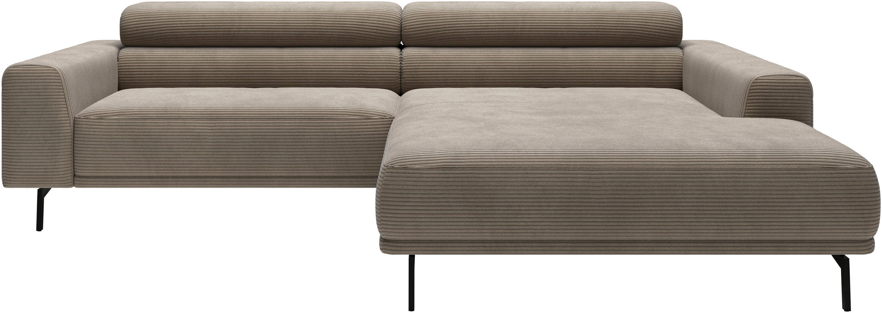 SCHÖNER WOHNEN-Kollektion Ecksofa Tossa, Modernes Design trifft smarte Funktione, Breite 258 cm, 2 Teile, Motorischer Sitzvorzug, Kopfteil-Funktion & Saugroboter-Höhe