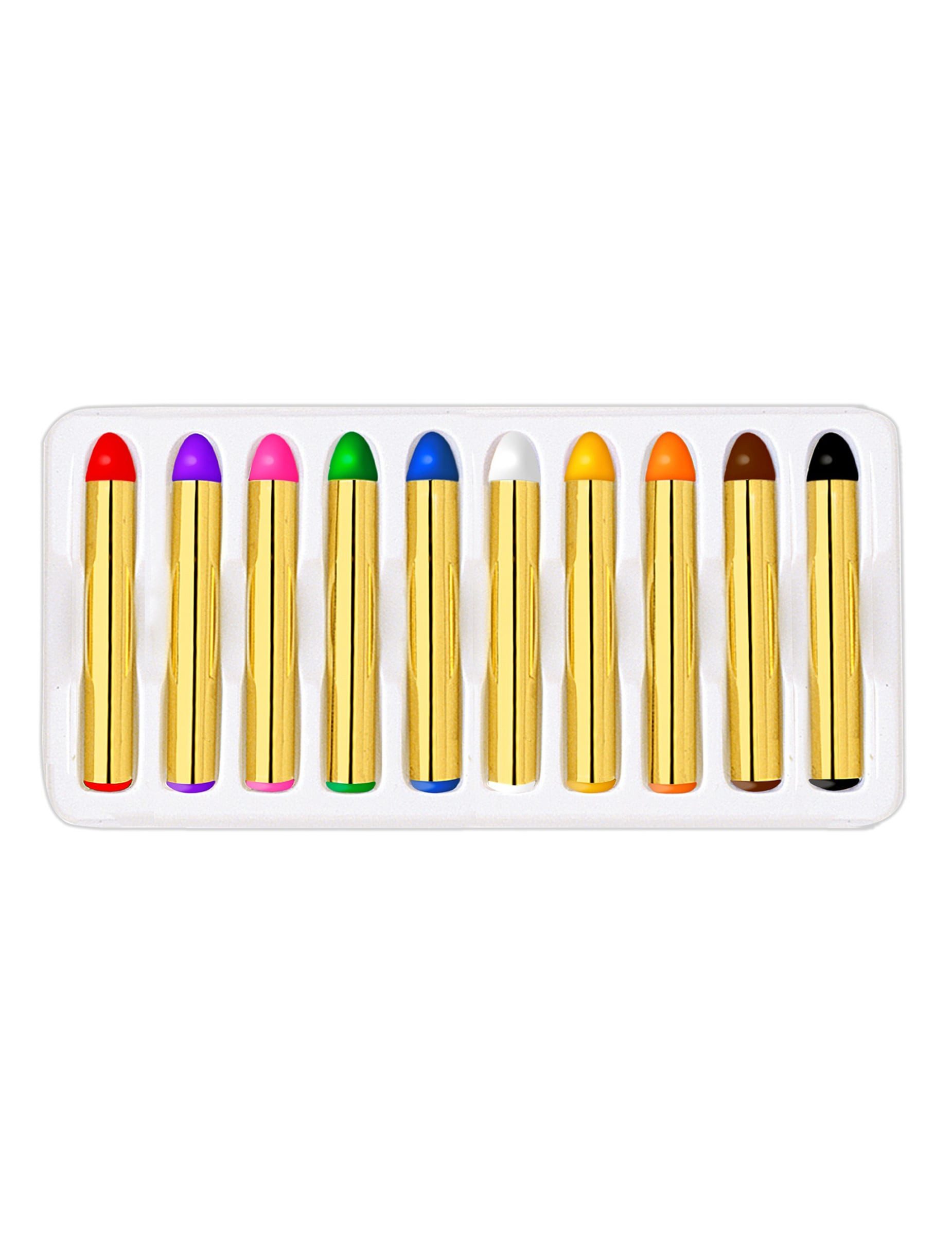 Widmann S.r.l. Kostüm 10 bunte Schminkstifte