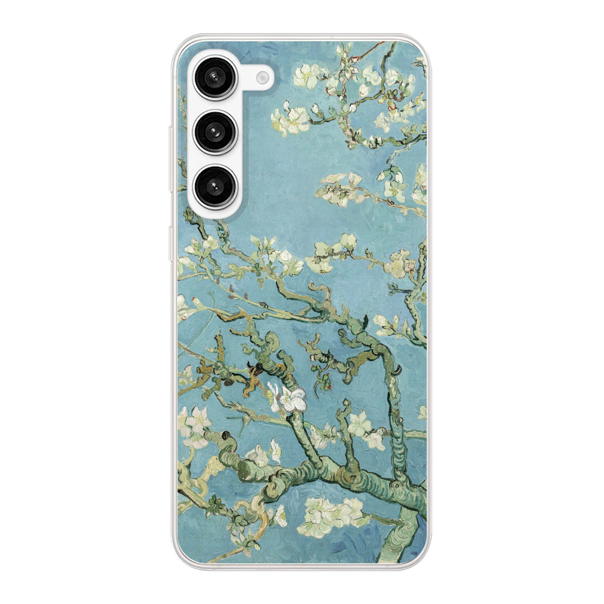 MuchoWow Handyhülle für Samsung Galaxy S23 Plus Mandelblüte - Van Gogh - Kunst, Phone Case, Silikon, Schutzhülle Dünn