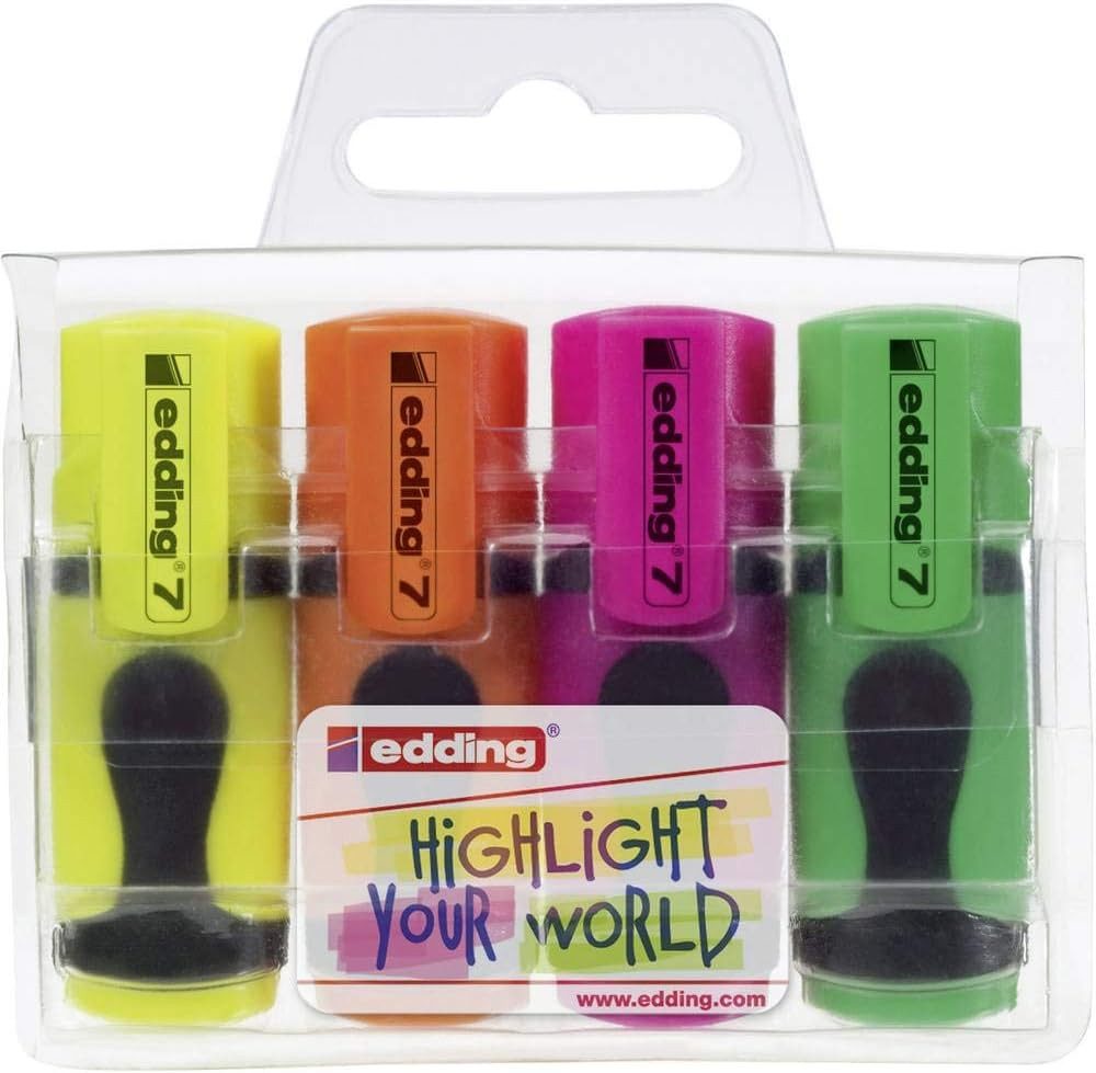Marker edding Textmarker mini 1-3mm 4 Stück
