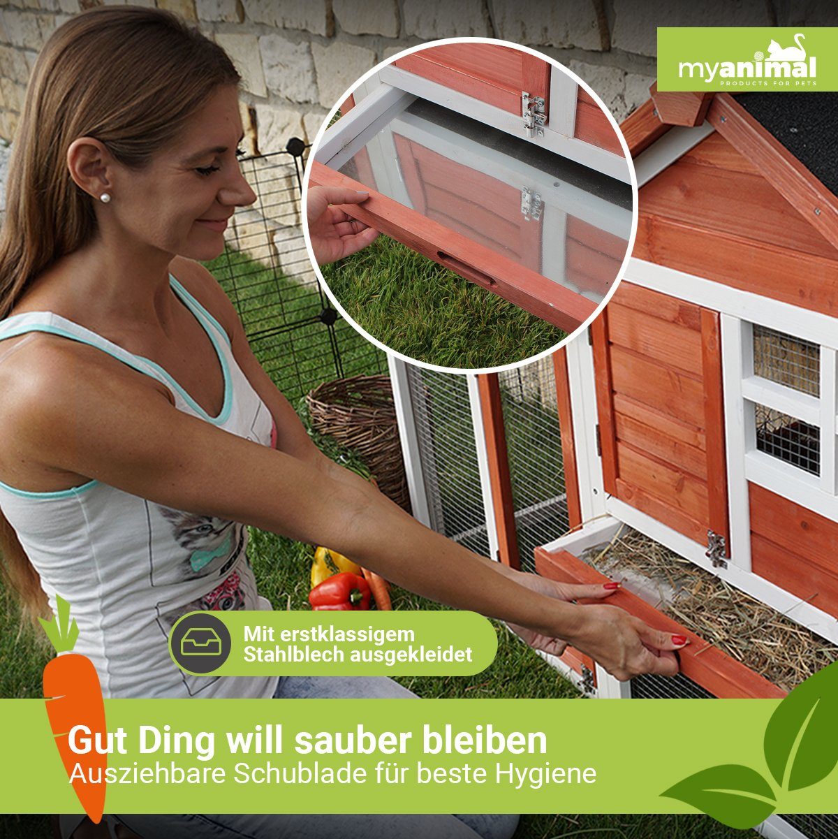 My Animal Kleintierstall XXL Hasenstall inkl. günstig online kaufen