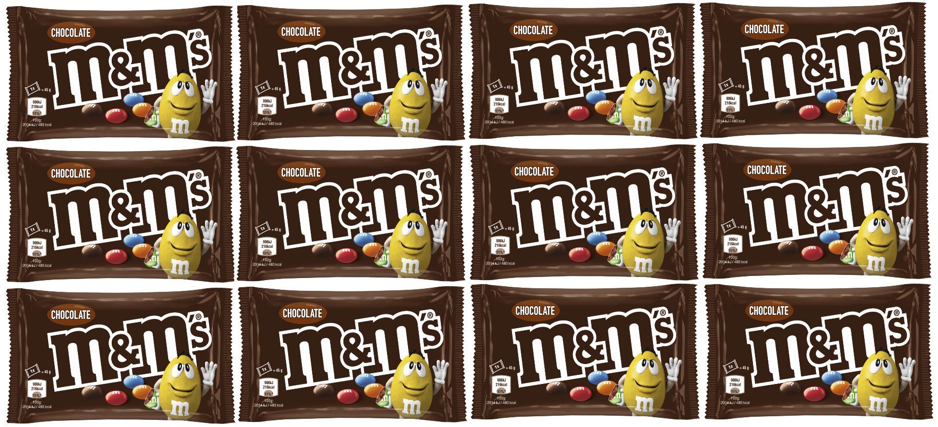Mars GmbH Süßigkeit M&M'S Chocolate 12x45g