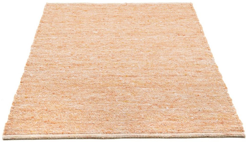 Wollteppich Alm Freude, THEKO, rechteckig, Höhe: 12 mm, Handweb Teppich,  reine Wolle, meliert, handgewebt