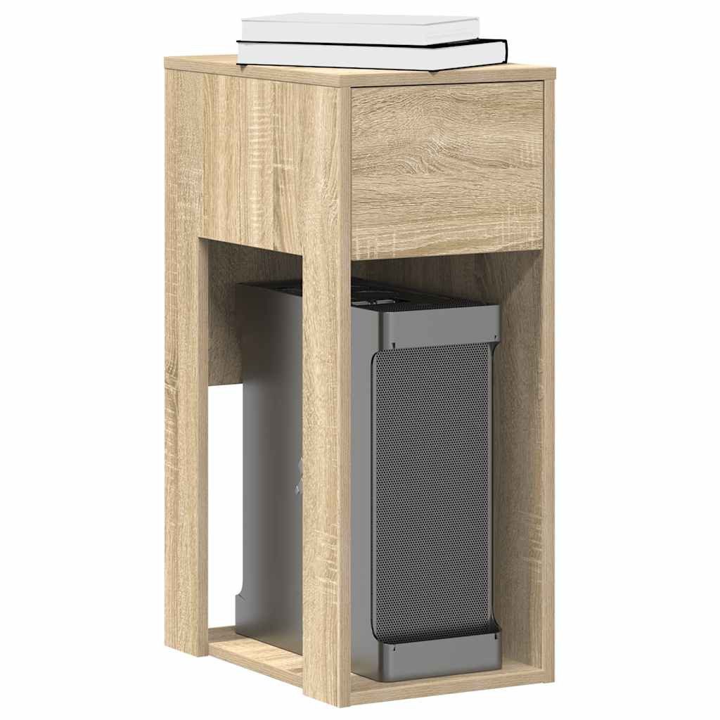 vidaXL Schreibtisch Computerschrank mit Schublade Sonoma-Eiche 30x44x74 cm