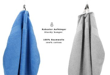 Betz Handtuch Set 10 TLG. Handtuch Set Premium Farbe Hellblau & Silbergrau, Baumwolle, (10-tlg)
