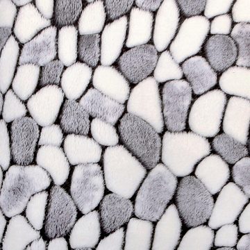 Wohndecke Stone, Delindo Lifestyle, kuschelig weiche Coral Fleece Decke in Steinoptik, Kuscheldecke