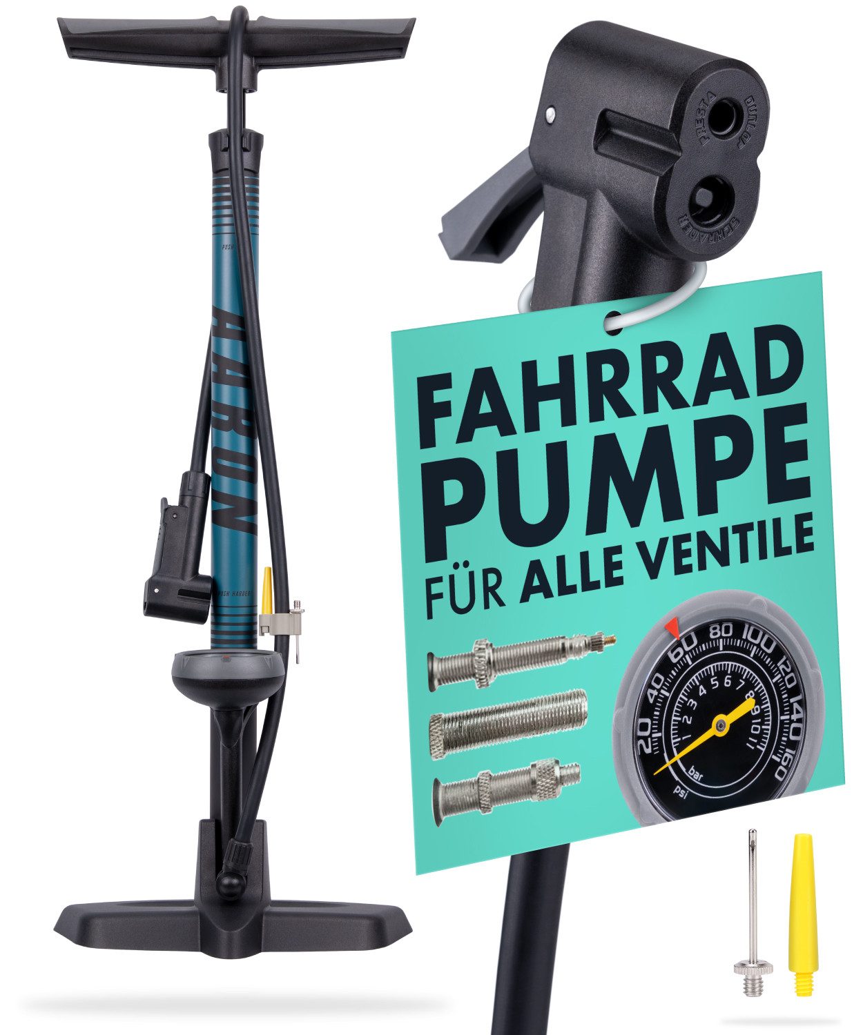 AARON Fahrradpumpe Sport One 3.0