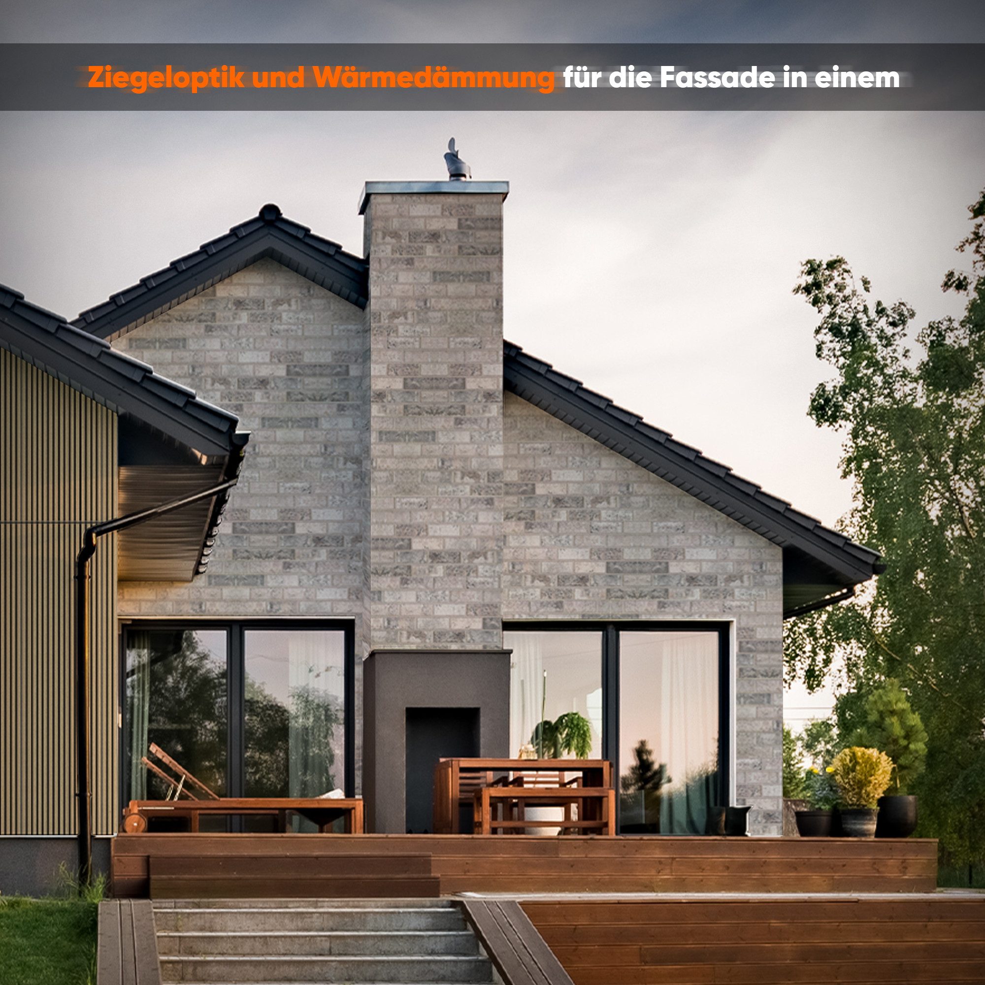 IZODEKOR 3D Wandpaneel EPS Styropor Wandverkleidung in Steinoptik – für Innen & Außen, BxL: 50x100 cm, 0,50 qm, (1er- oder 10er-Set, optional mit 4 Montageklebe – Bild 4 von 5