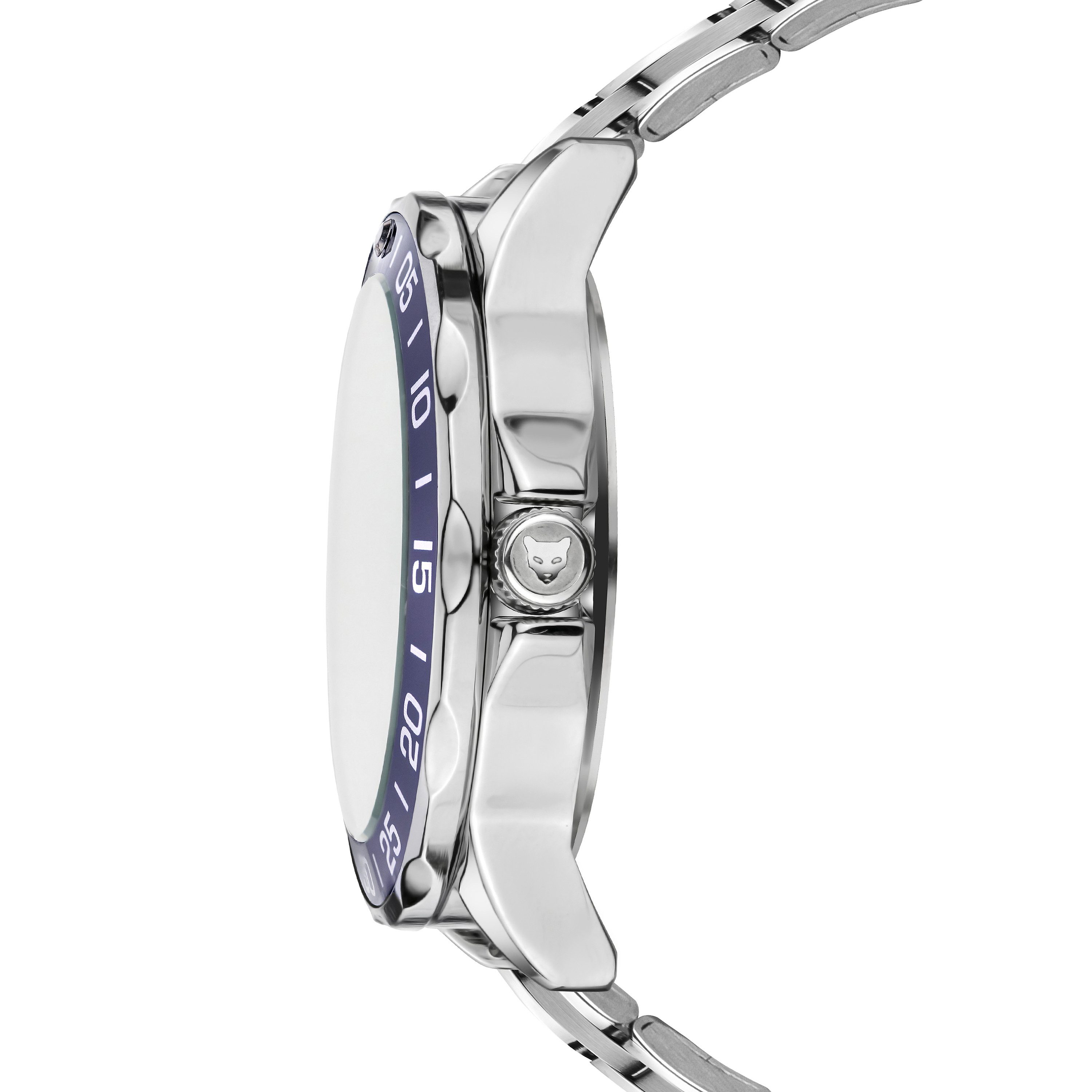 MARC LAUDER Quarzuhr ME4-B262S Barcelona Black sunray Link Stainless steel