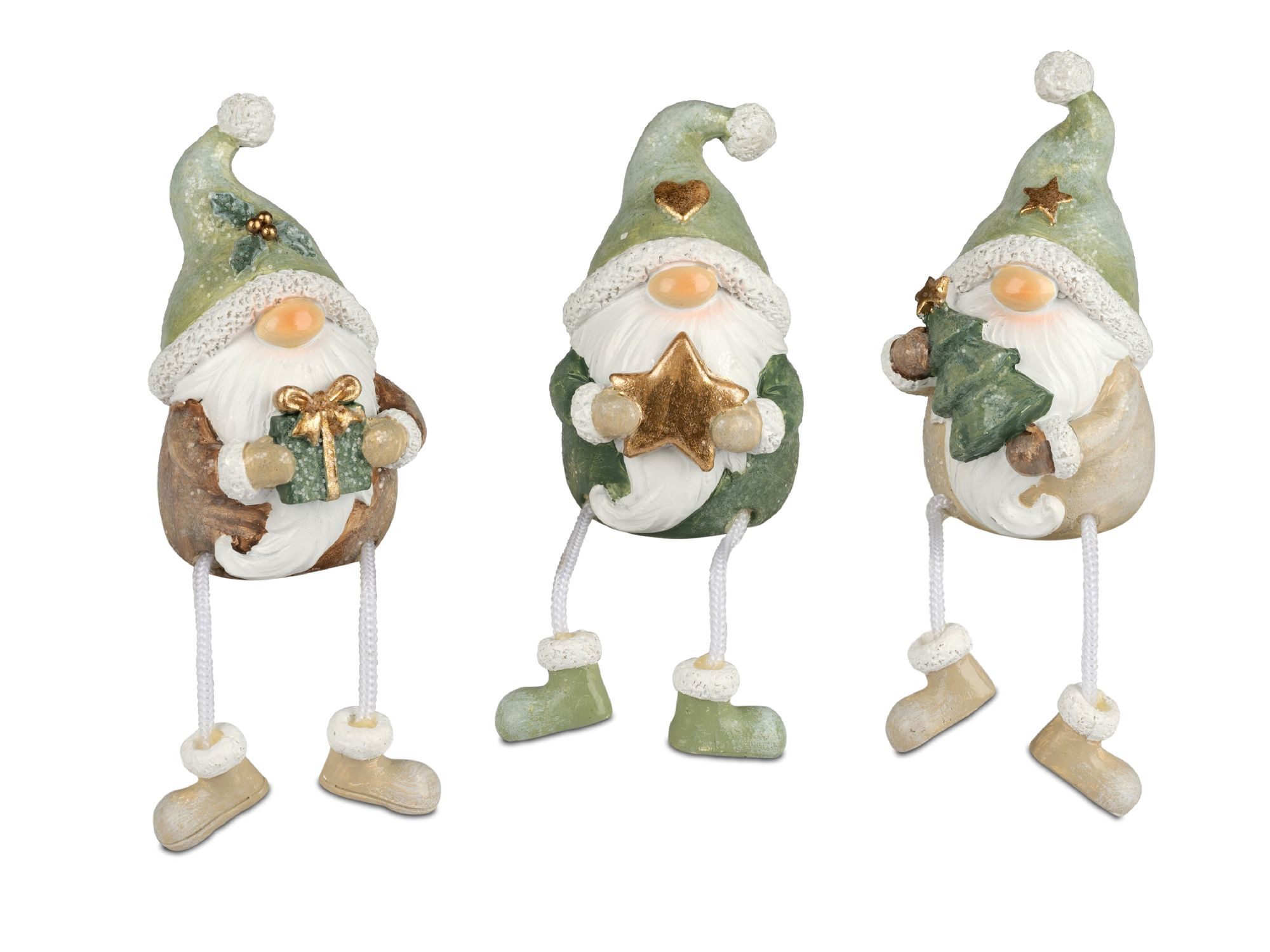 formano Dekofigur Winterzeit, Farbe: Grün, Motiv: Wichtel