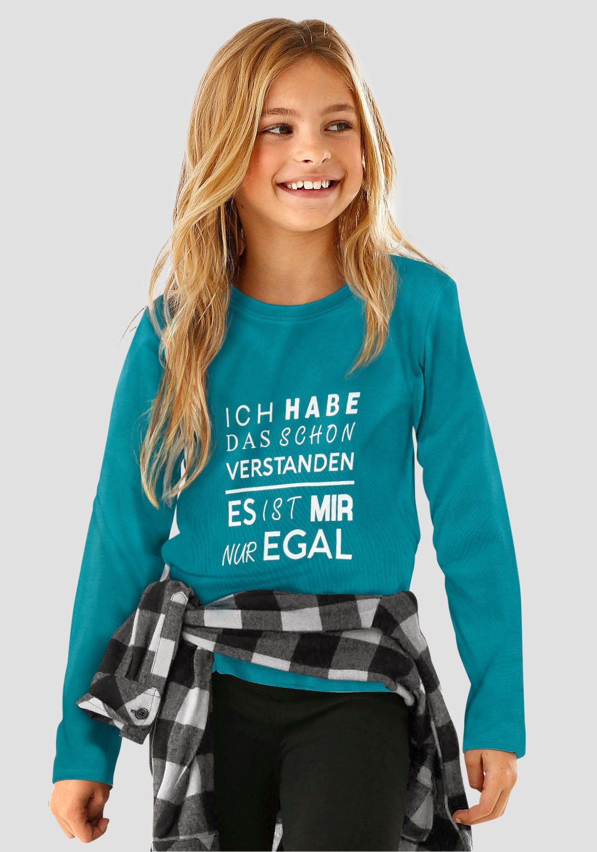 hab - es ist egal schon Ich Langarmshirt nur verstanden KIDSWORLD das Druck mir