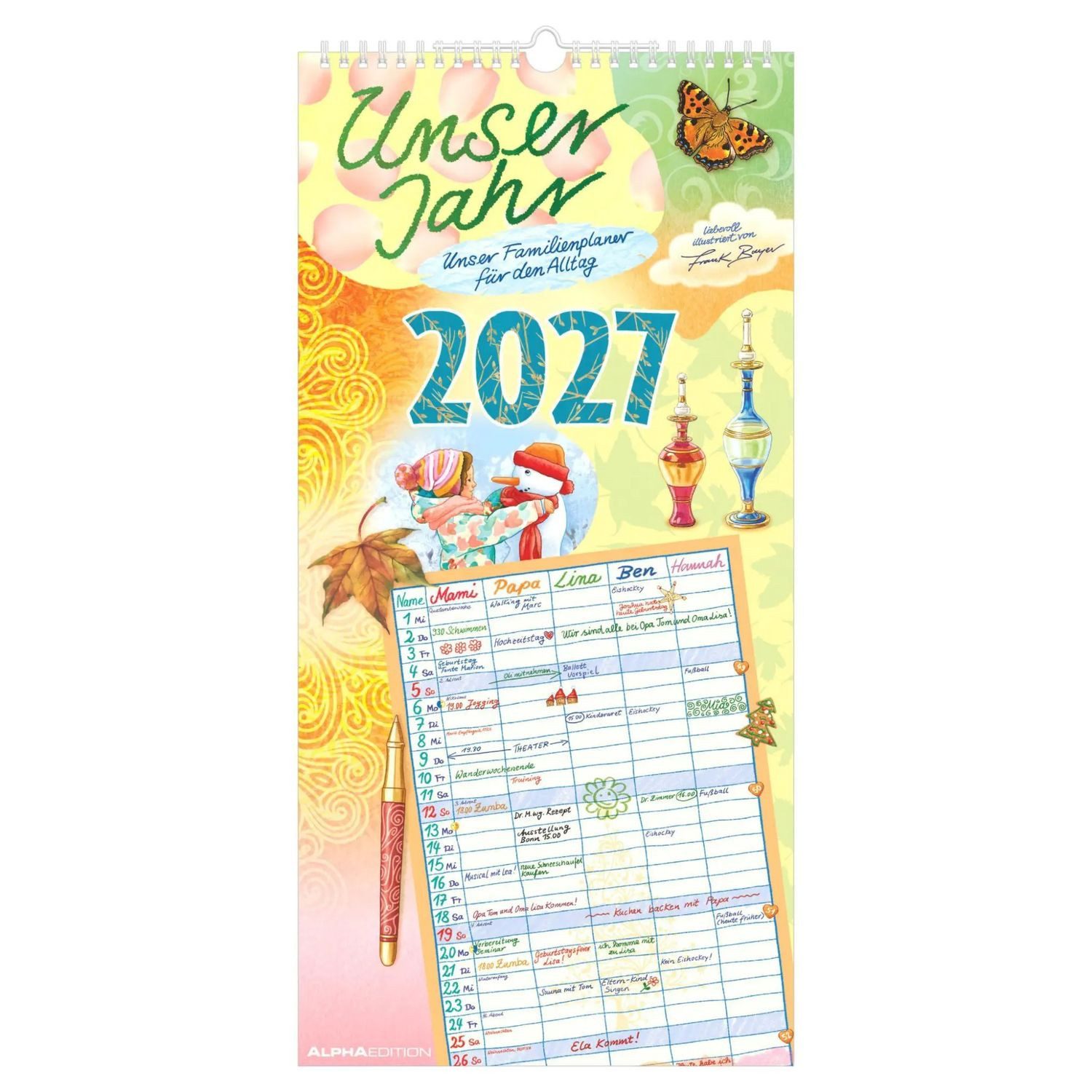 Wandkalender Unser Jahr - Unser Familienplaner für den Alltag 2027